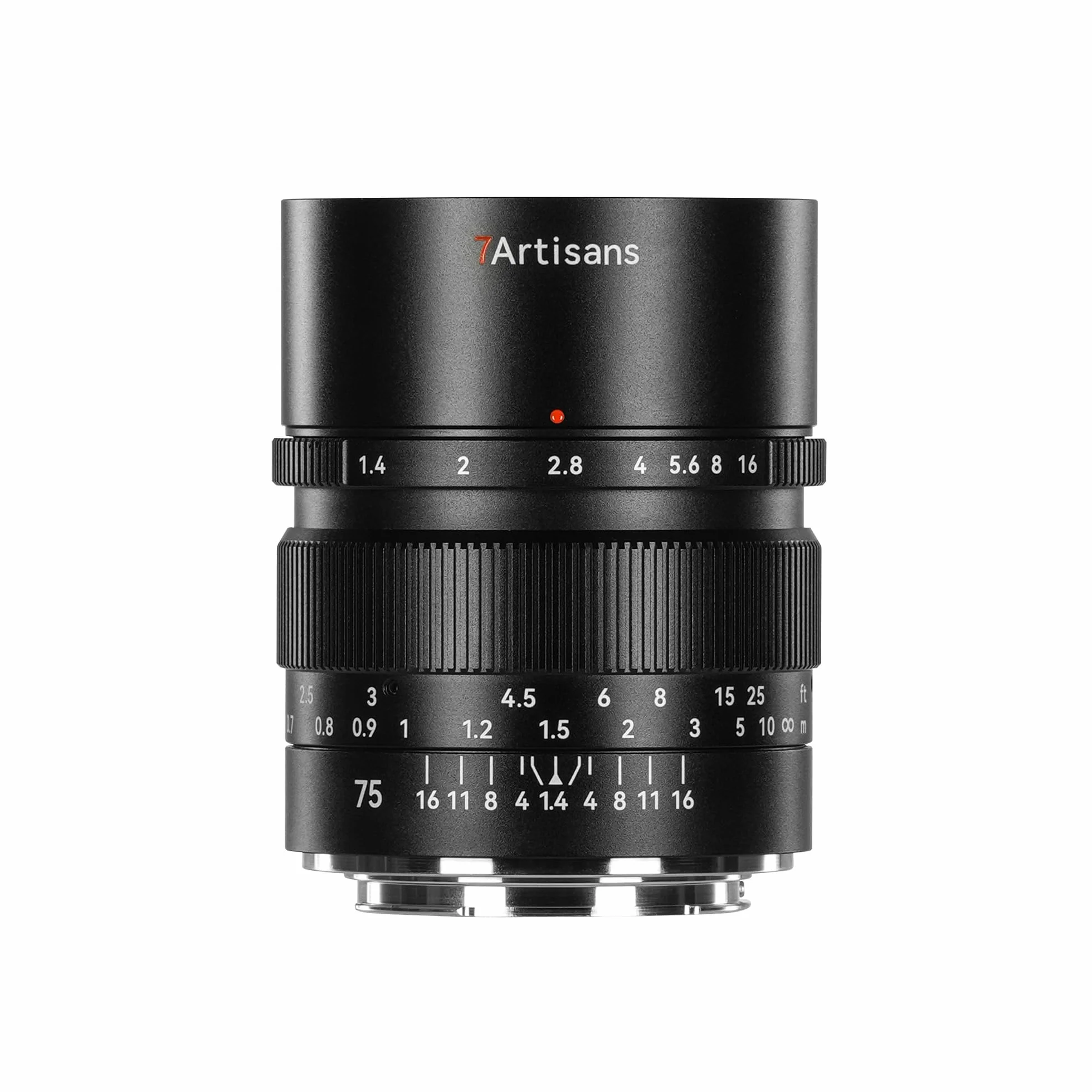 7artisans Obiektyw aparatu pełnoklatkowego 75 mm F1.4 o dużej przysłonie udoskonalona przysłona Bokeh Clicked Aperture do aparatów bezlusterkowych Canon RF