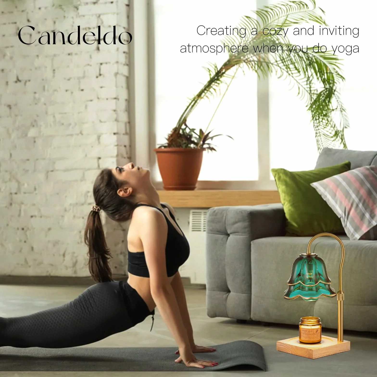 Candeldo Chauffe-bougie Lampe Chauffe-bougie : bougie Chauffe-bougie Lampe à parfum Bougie électrique Lampe Cadeaux pour femmes Meilleure amie Maman Lampe chauffante pour bougie parfumée