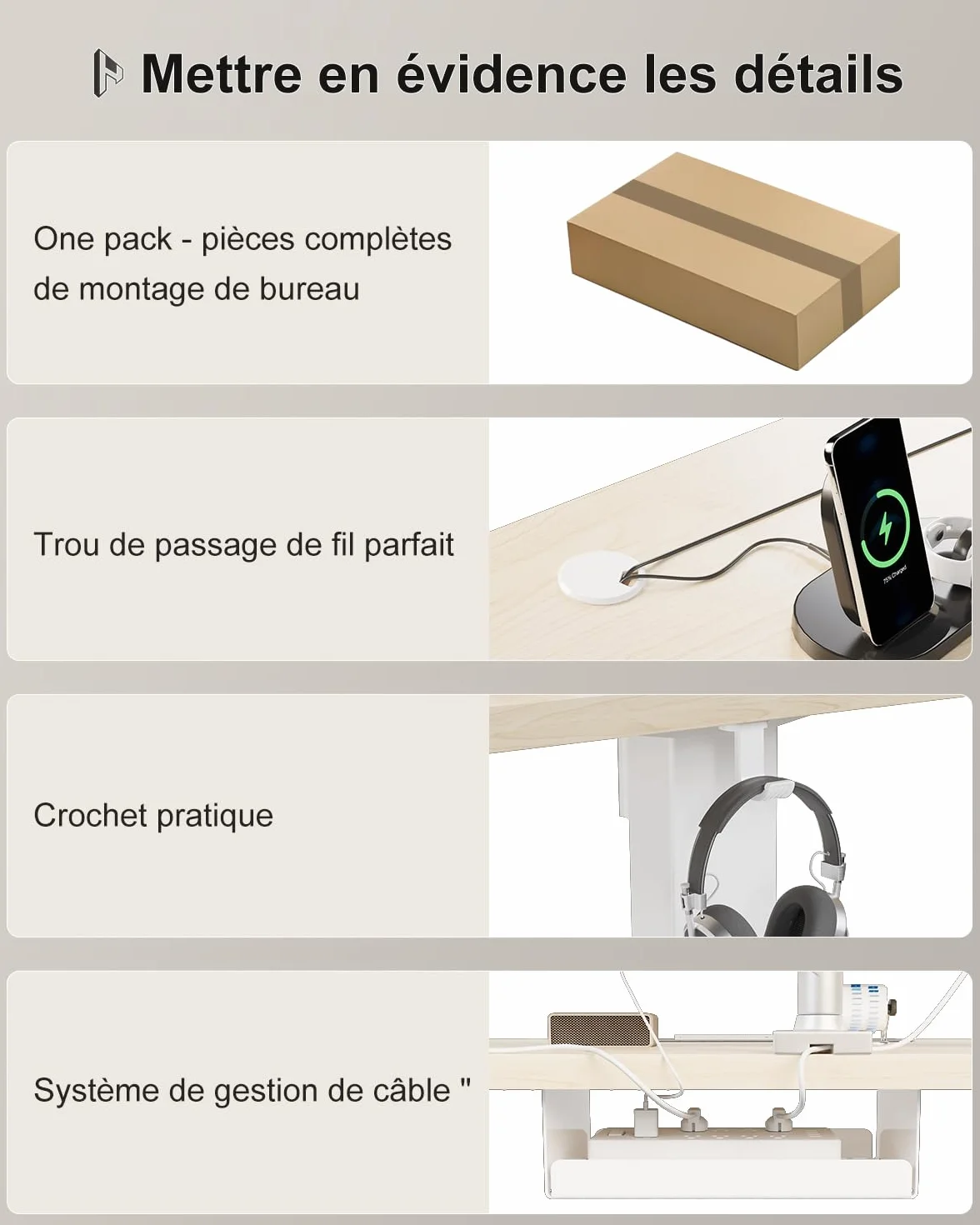 Homall Bureau Assis Debout Électrique 160x80 cm Réglable en Hauteur avec Mémoire et Anti-Collision