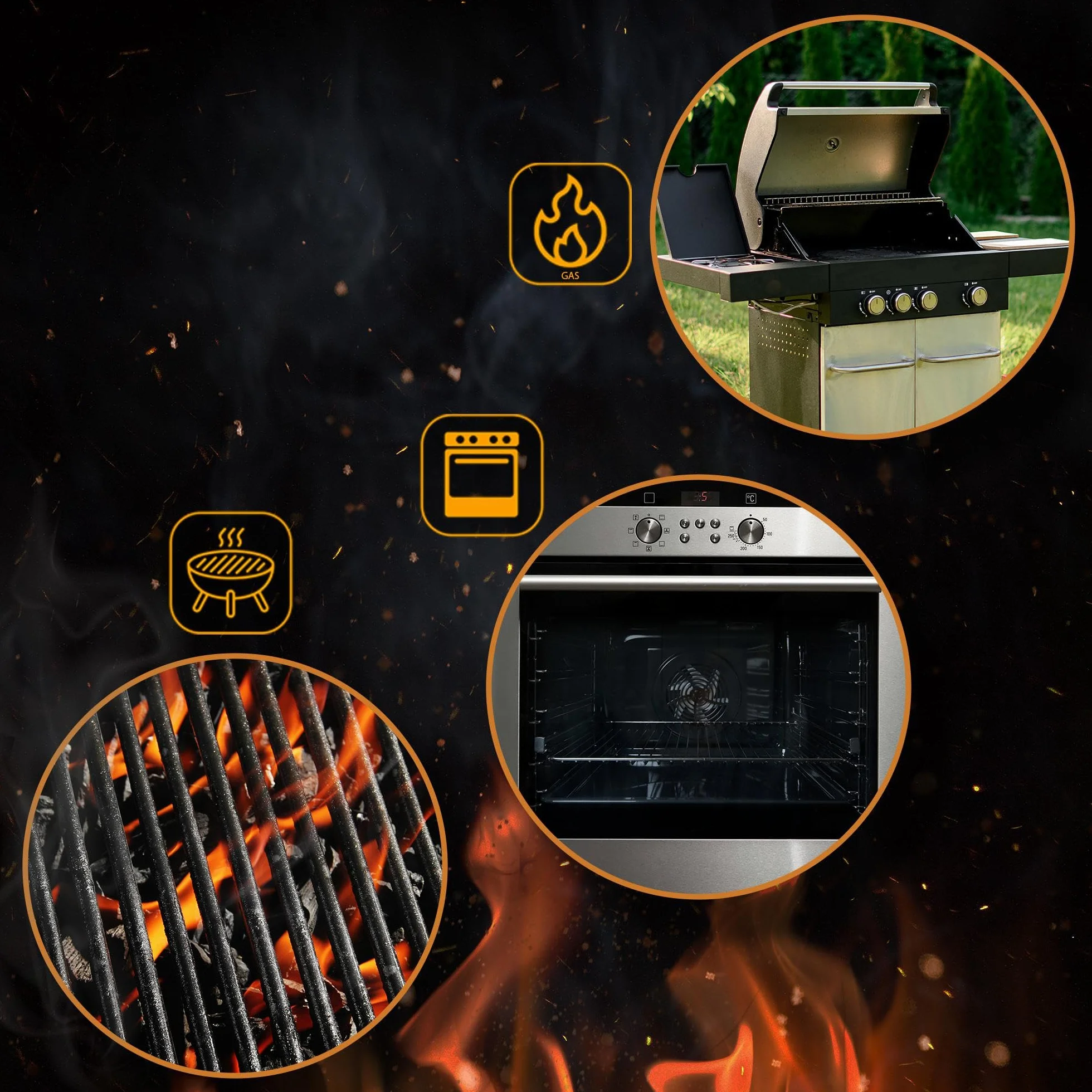 CLP Pierre À Pizza en Cordiérite avec Livre De Recettes I pour Four, Grill 38x30 CM I Seule Ou en Set avec Pelle À Pizza Et Coupeur, Contenu du Set:Pierre à Pizza+découpeur