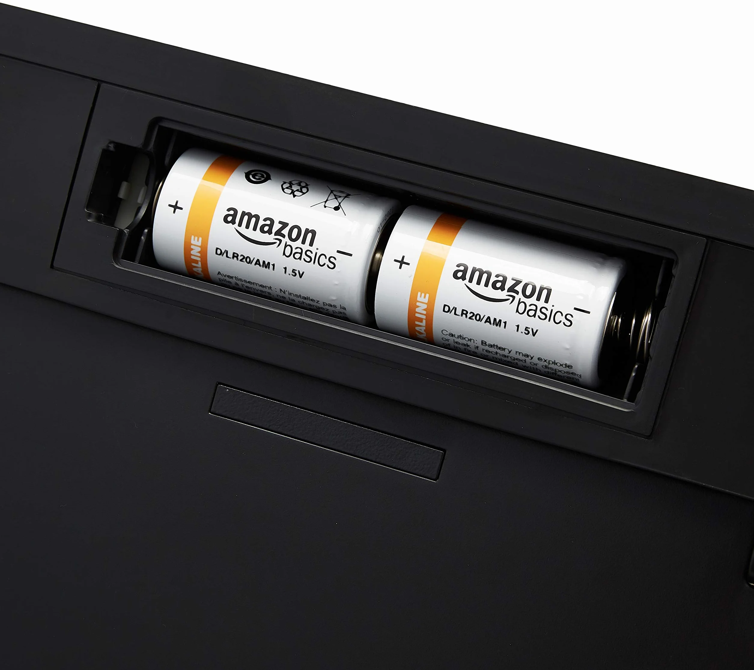 Amazon Basics Poubelle automatique en acier inoxydable 60 litres Rectangulaire Argenté