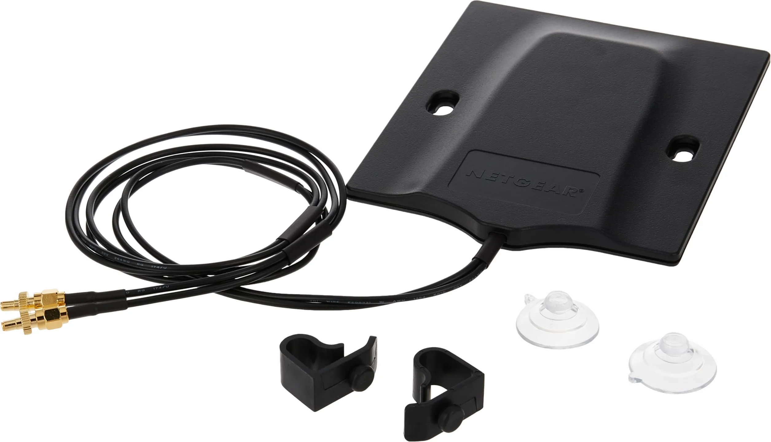 NETGEAR 6000451 Zewnętrzna antena 5G MIMO SMA/TS9 (wzmocnienie sygnału do 2,5 dBi dla mobilnych hotspotów 5G/4G i routerów LTE, antena 4G/5G, długość kabla 100 cm z 2 złączami TS-9 lub SMA)