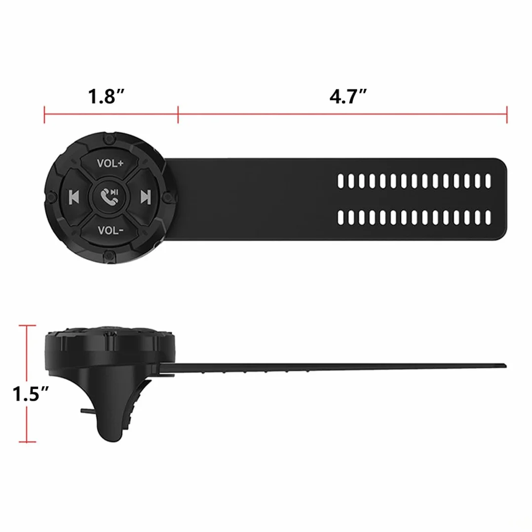 Przycisk multimedialny bezprzewodowy pilot zdalnego sterowania Bluetooth, wodoodporny pasek typu IP67, kontroler telefonu do samochodu, roweru, motocykla, kierownicy, Siri, dzwonienie i robienie zdjęć