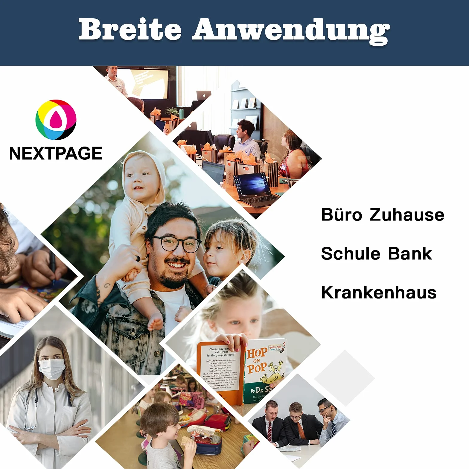 Nextpage Lot de 104 encres de sublimation compatibles Epson EcoTank ET-1810 ET-2710 ET-2711 ET-2712 ET-2714 ET-2715 ET-2720 ET-2721 ET-2726 ET-2810 ET-2811 ET-281 2 cartouches noires