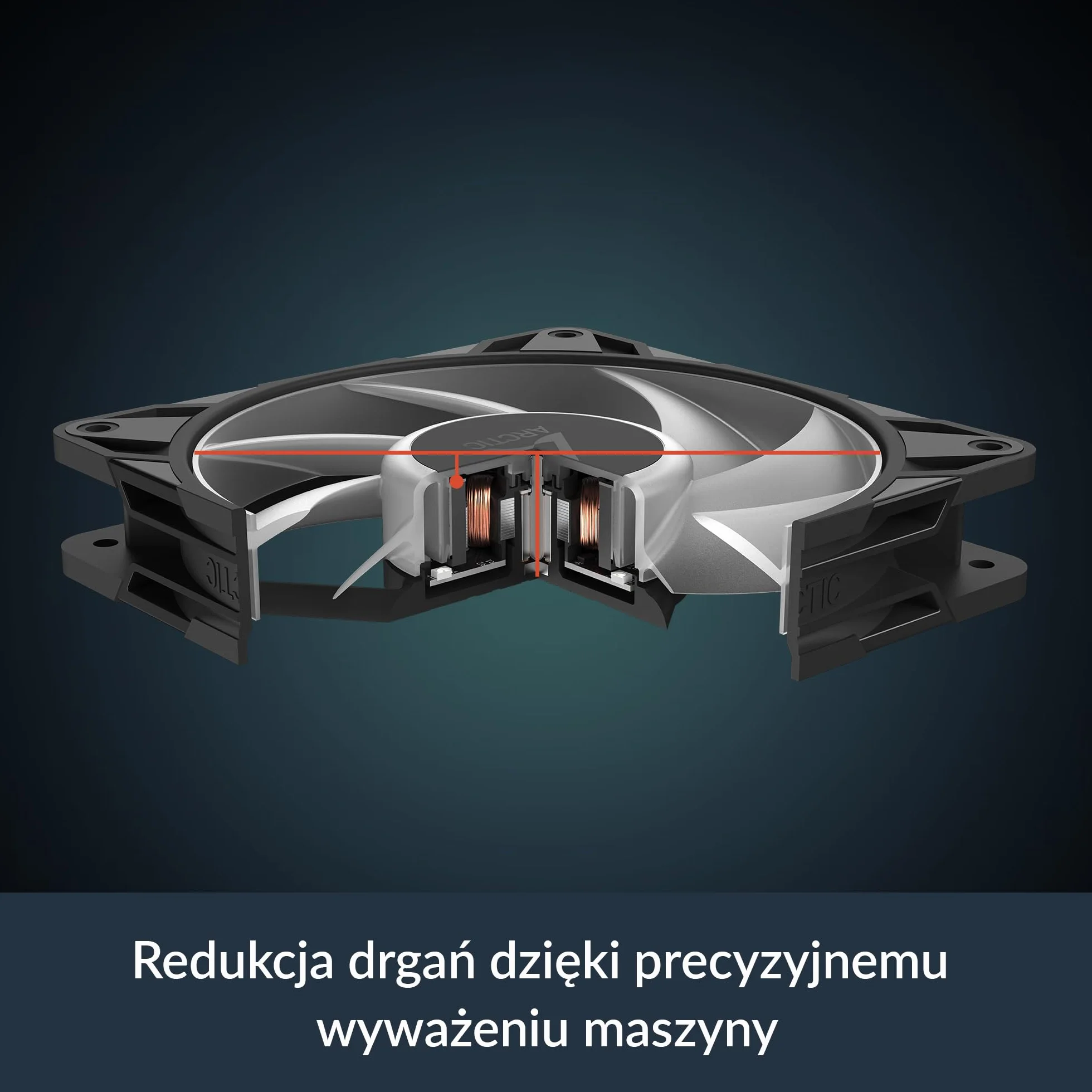 ARCTIC P12 Pro A-RGB - Mocny Wentylator Premium, Wentylator PWM 120 mm z Rozdzielaczem Kabla Y, 600-3000 rpm, 0 rpm <5% PWM, 5V Cyfrowy RGB, łożysko ślizgowe Hydrodynamiczne, 4-Pin - Czarny