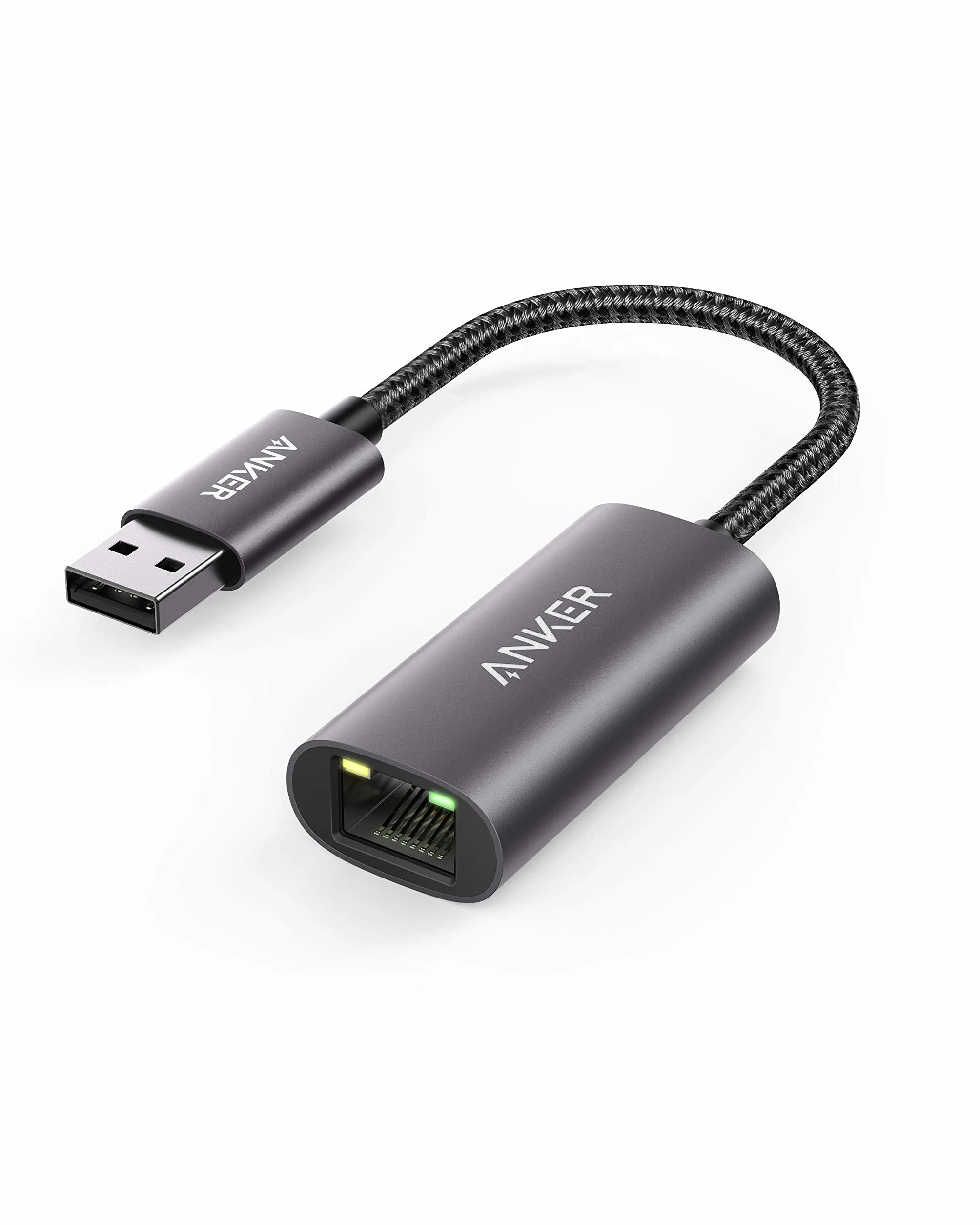 Anker adapter USB 3.0 na Ethernet, PowerExpand USB 3.0 na adapter Gigabit Ethernet, aluminiowy przenośny adapter USB-A, do MacBook Pro 2015, MacBook Air 2017 i więcej