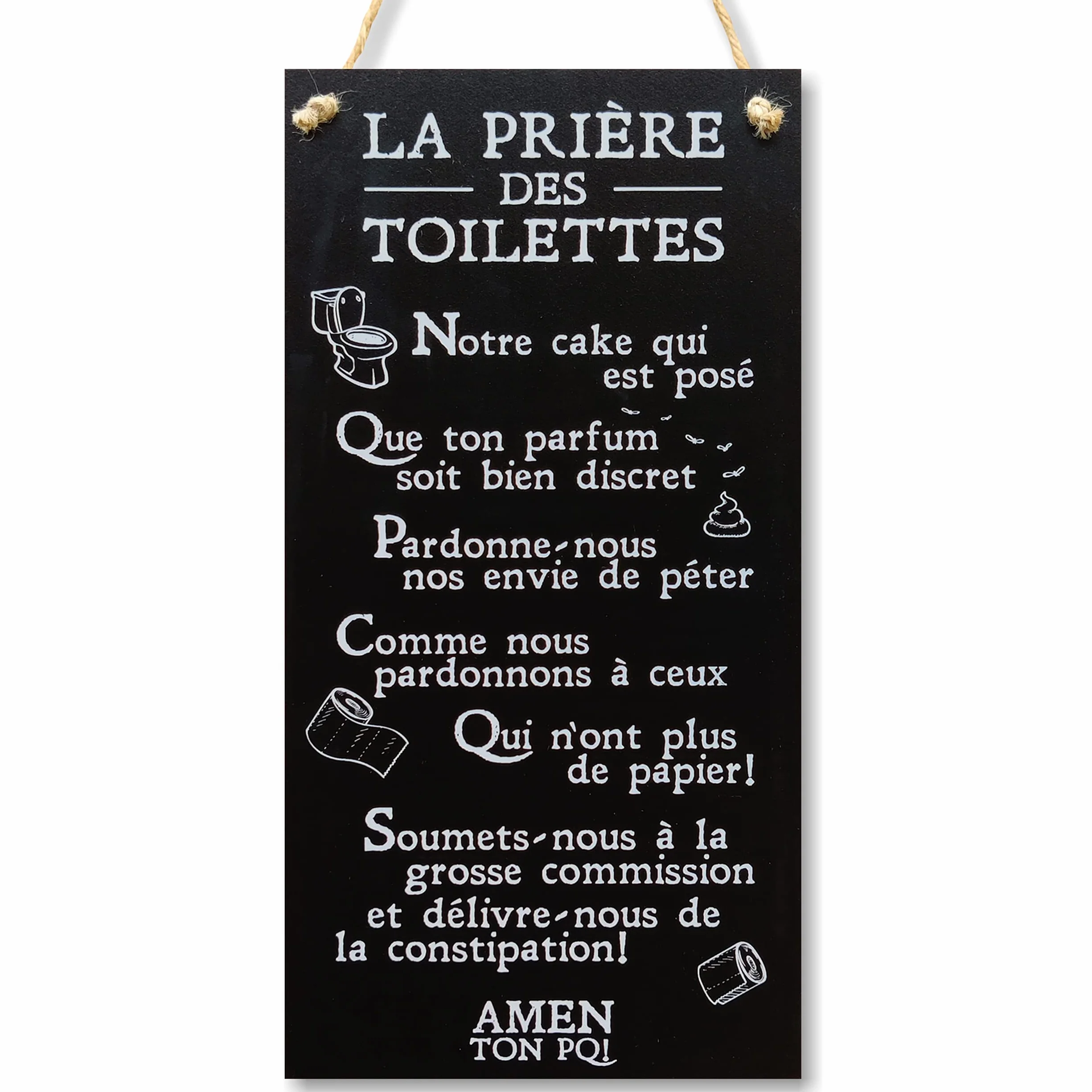 CARISPIBET plaque décoratif salle de bain 30 x 15 cm