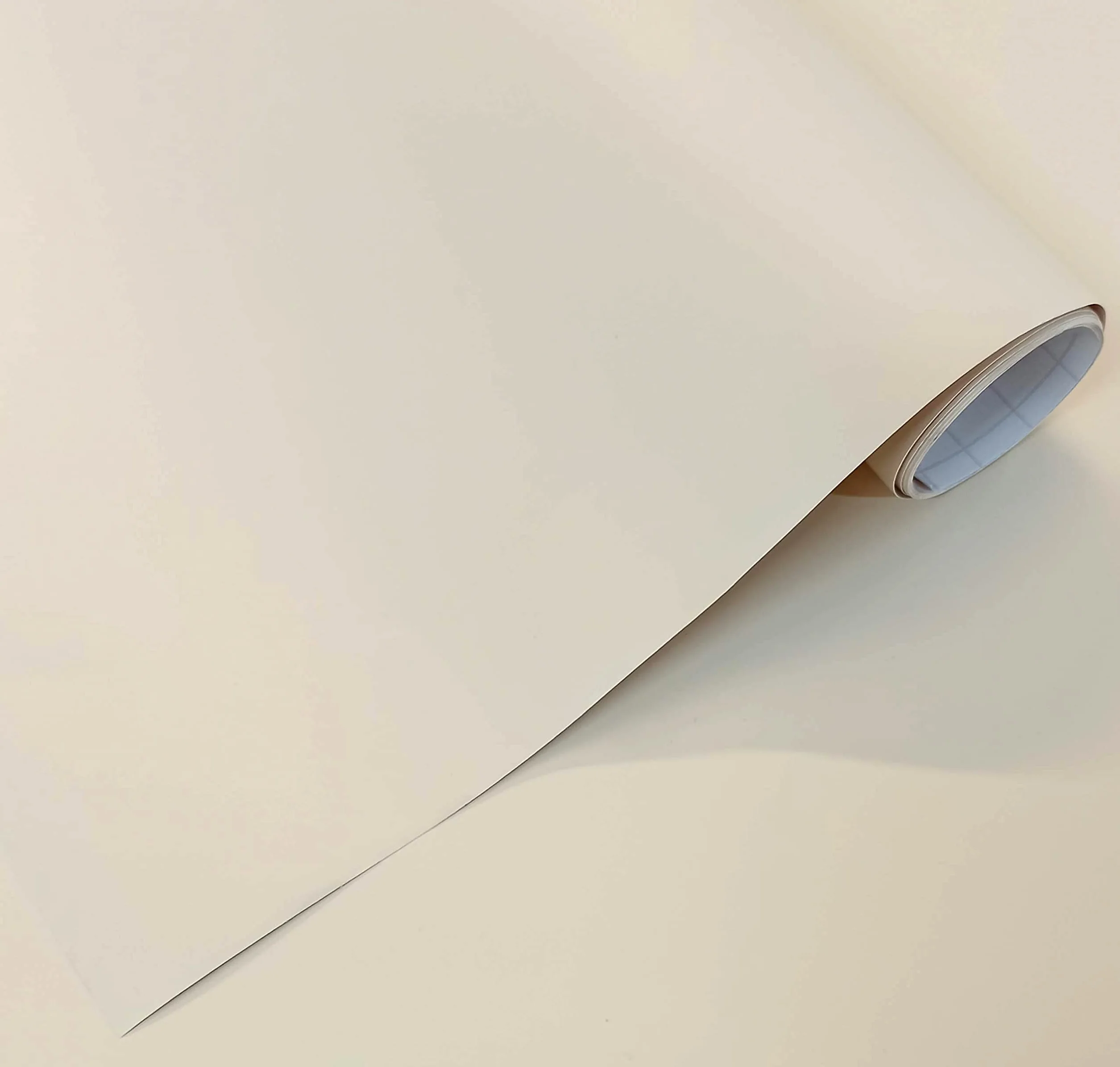 GOYAPRINT Papier adhésif décoratif beige mat 60x300 cm pour meubles cuisine murs