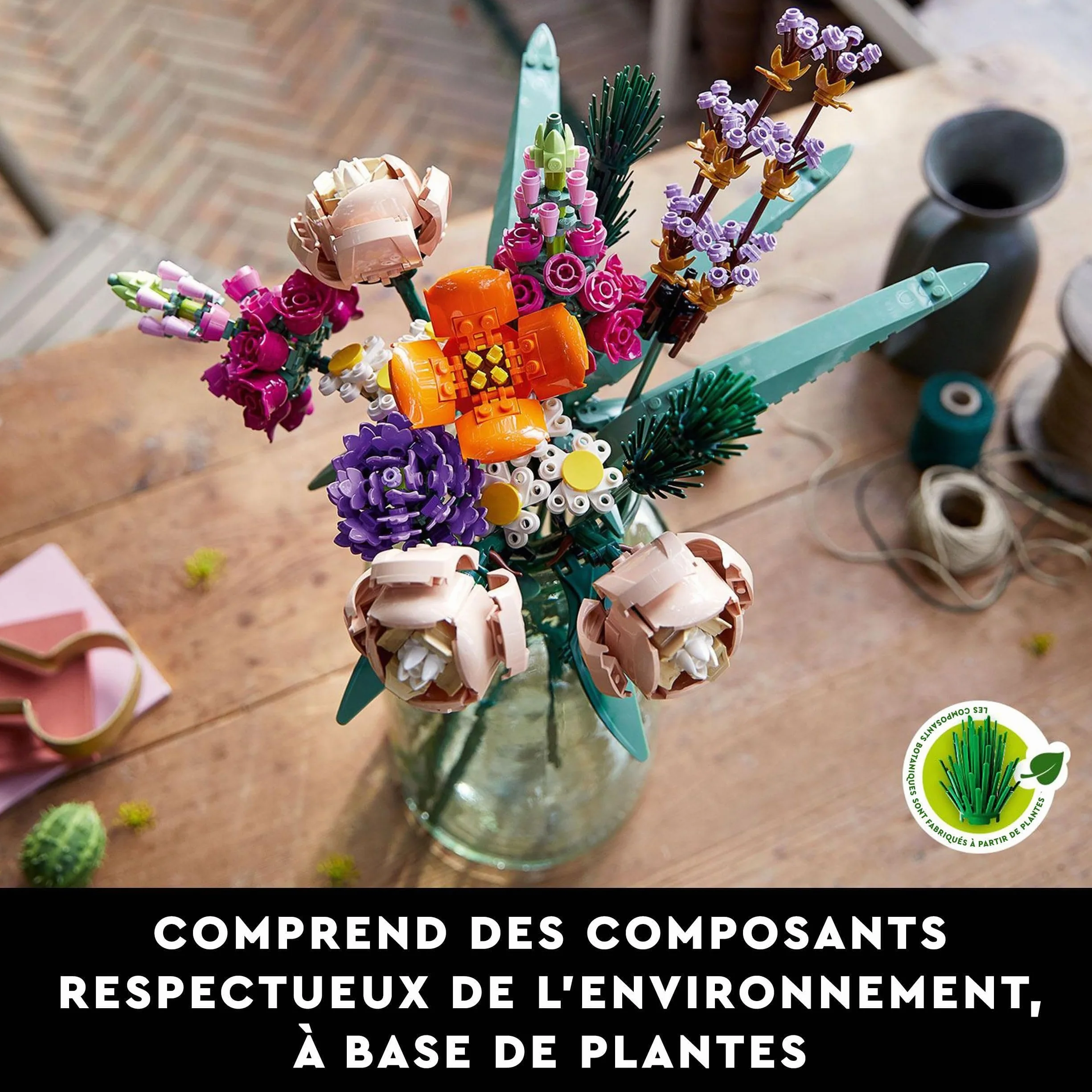 Lego Botanicals Bouquet de Fleurs 10280 Set de Construction, Décoration Intérieure, Cadeau pour Amateur de Plantes