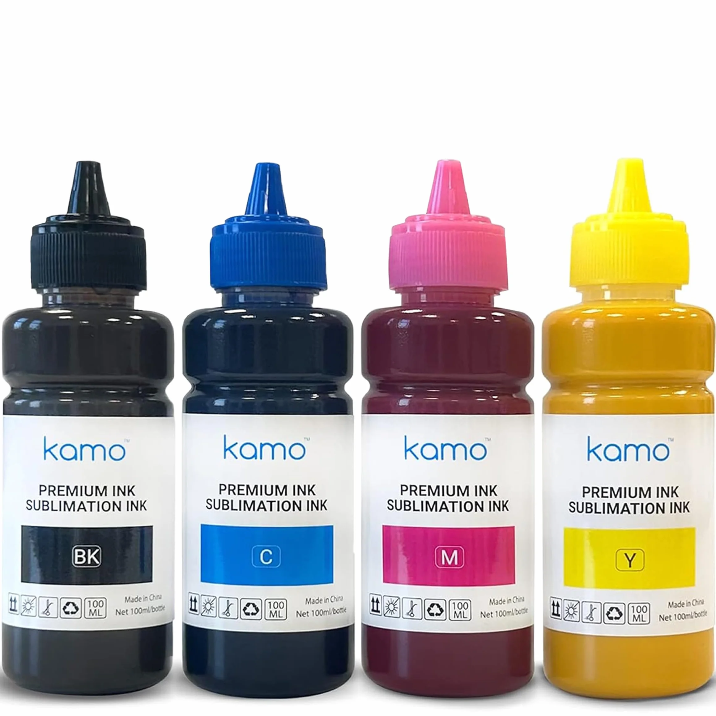 Kamo Encre de Sublimation Transfert Presse à Chaud pour Epson EcoTank ET-2720 ET-2760 ET-2800 ET-2803 ET-2850
