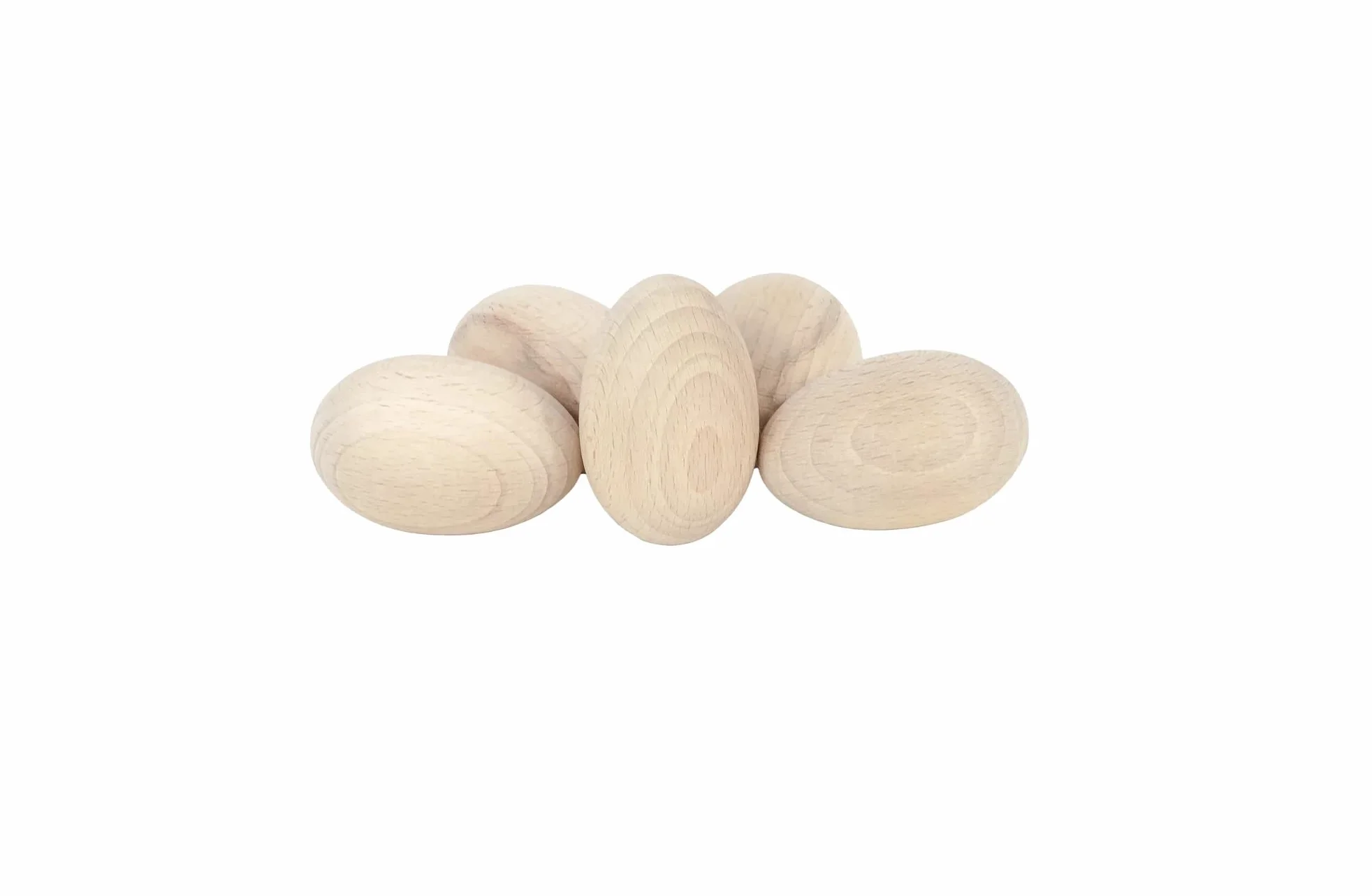 Oeufs en bois massif pour peinture découpage pyrogravure - Hêtre non traité 25x35 mm Pâques