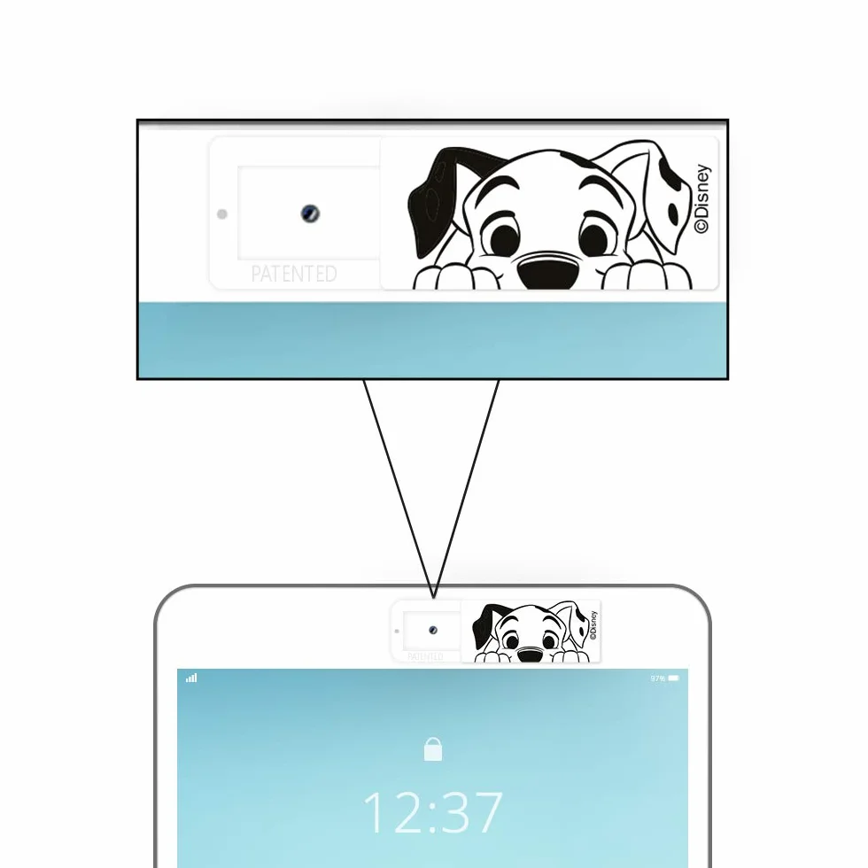 ERT GROUP Oryginalna i oficjalnie licencjonowana przez Disney zaślepka do kamery komputerowej, wzór Dalmatyńczyk 001, camera cover do laptopa, komputera i tabletu, produkty bezpieczeństwa