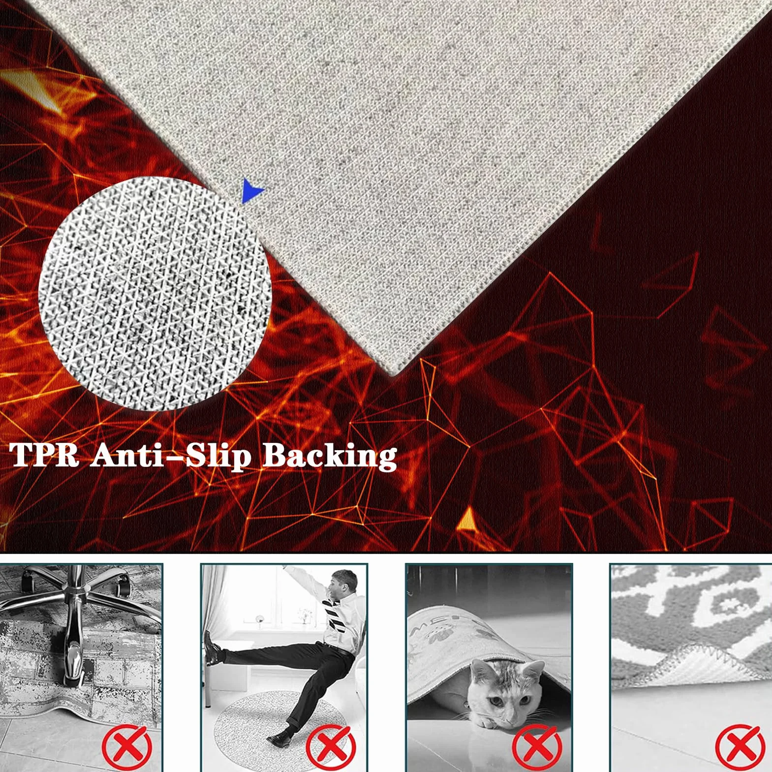 80 x 100 cm Tapis de Protection du Sol pour Chaise de Bureau, Tapis Gaming Sol, Tapis de Protection du Sol pour sols durs, Tapis de Sol bureau pour Chaise de Bureau stratifiée, Bureau et Chambre