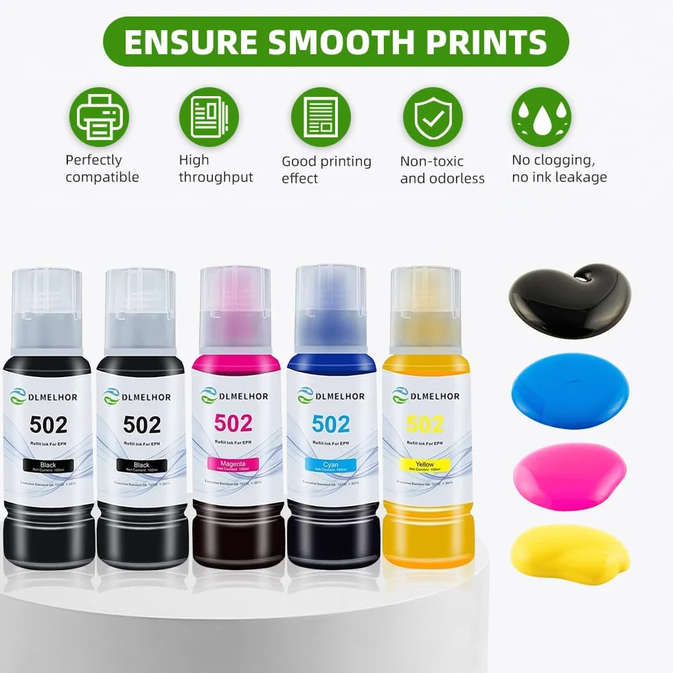 Encre à sublimation compatible EPN EcoTank ET-2800 ET-2803 ET-2850 ET-2720 ET-15000 ET-4760 ET-2400 Transfert à chaud