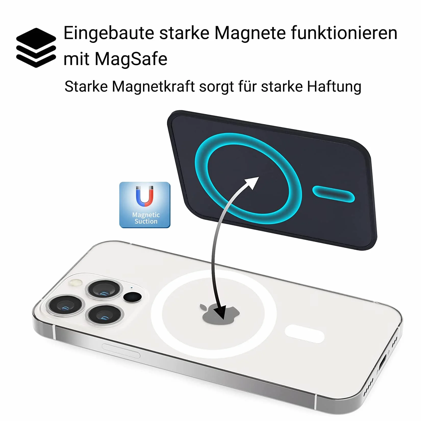 Magnetyczny portfel do Mag-Safe, etui na karty, kompatybilne z iPhone 14, 13 i 12 Pro Max Plus, magnetyczne etui, akcesoria, uchwyt na karty, czarny