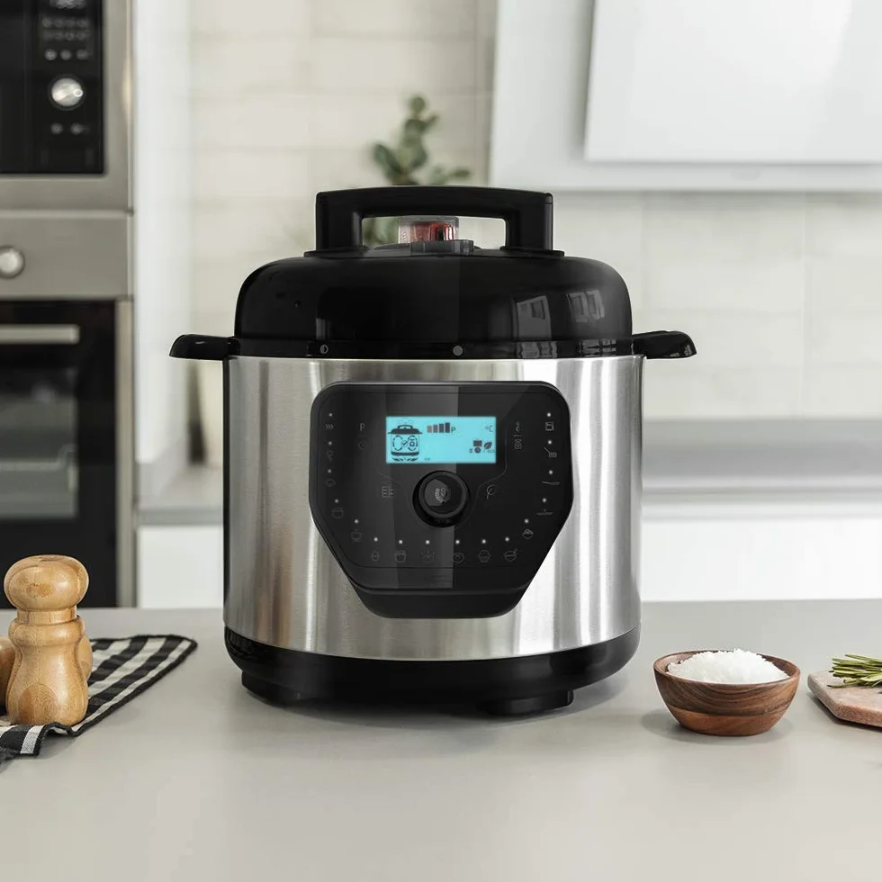 Cecotec Cocotte Programmable GM Modèle H Deluxe. Programmable 24 heures, Capacité 6 litres, Système de Cuisson Intelligent, Fonction Balance, Température Ajustable, Pression Ajustable