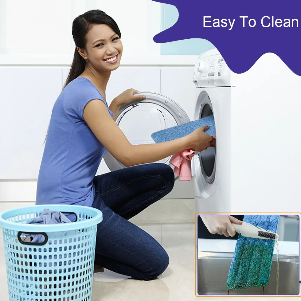 Vicloon 6pcs Mop Remplacement Housse Nettoyage Rechange Microfibre Balai Serpillères Spray