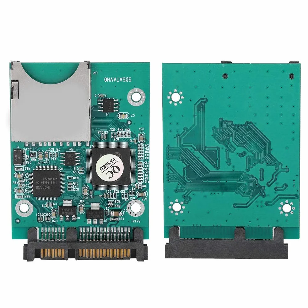 Adaptateur SD vers SATA 22 Mo/s SD/SDHC/SDXC/MMC 2,5" 7+15P Convertisseur