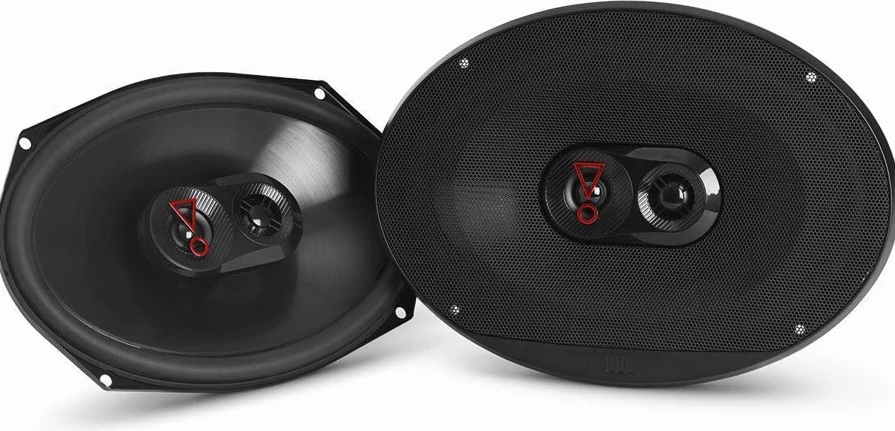 JBL Stage3 9637 3-drożny zestaw głośników samochodowych firmy Harman Kardon – 375 W samochodowy system audio z dużym owalnym głośnikiem niskotonowym JBL 6" x 9" (152 mm x 230 mm)