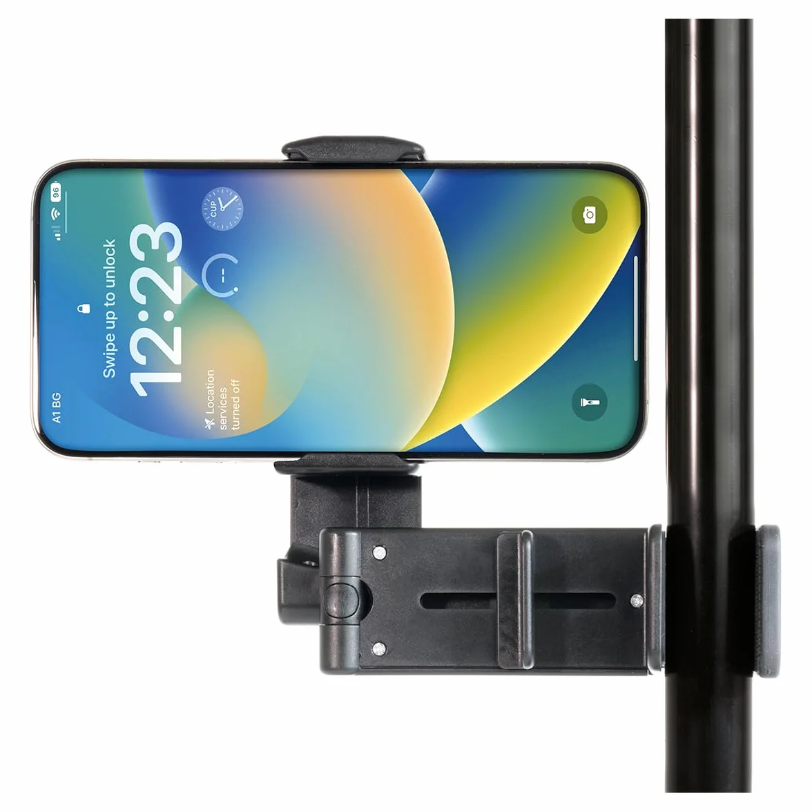 my wall HT51L uchwyt na telefon komórkowy z funkcją zacisku – gadżet podróżny, elastyczny, obrotowy, antypoślizgowy, uniwersalny uchwyt na telefon komórkowy do smartfonów, do samochodu, biura, kuchni