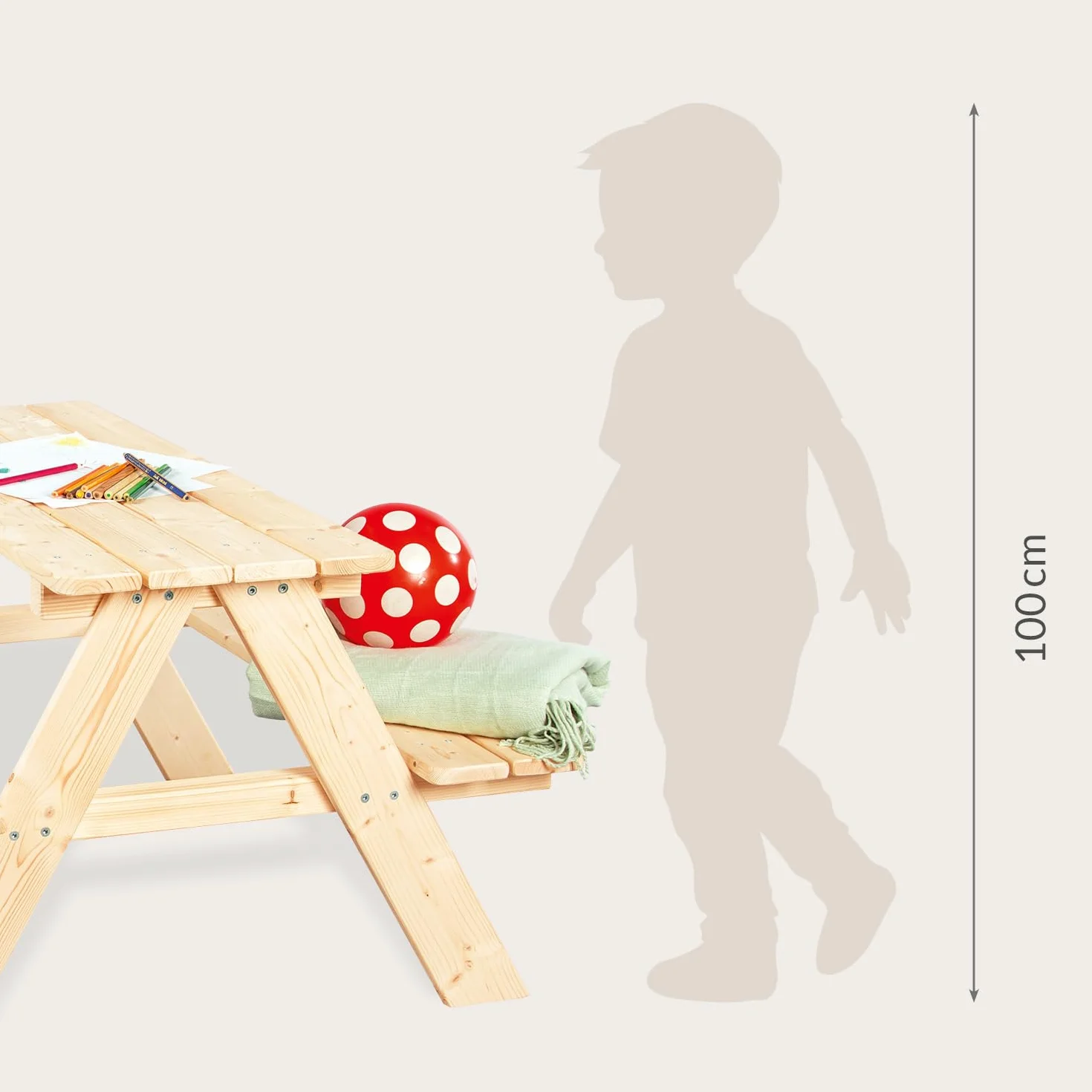 Pinolino Table et Chaises Enfant Nicki Jouet en Bois