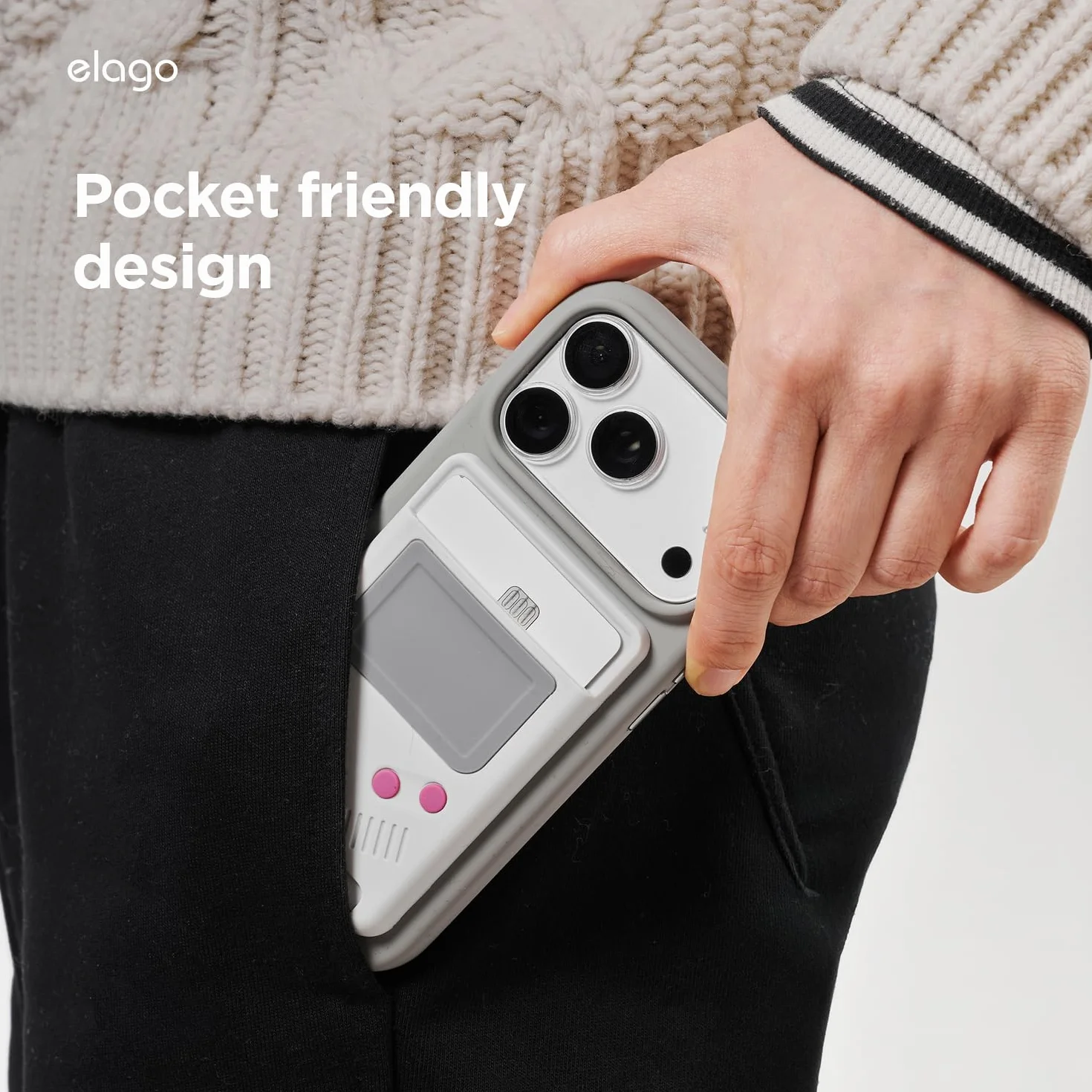 elago W5 Magnetyczny portfel na karty, 2 karty, kompatybilny z MagSafe, do iPhone - bezpieczny ochrona telefonu, ochrona przed zarysowaniami i uszkodzeniami