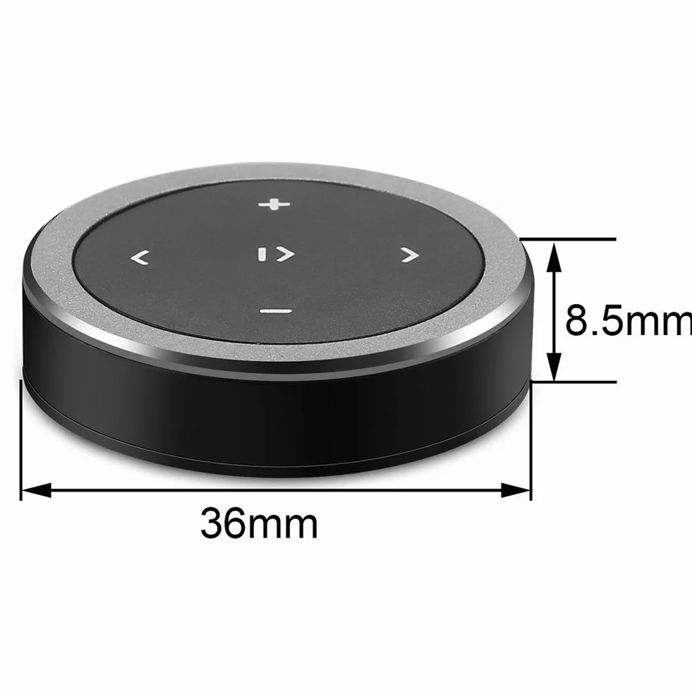 Klawisze multimedialne na kierownicę samochodową, uniwersalny Car Wireless Bluetooth 4.0, pilot zdalnego sterowania, przycisk multimedialny, kontroler audio do telefonu komórkowego i tabletu