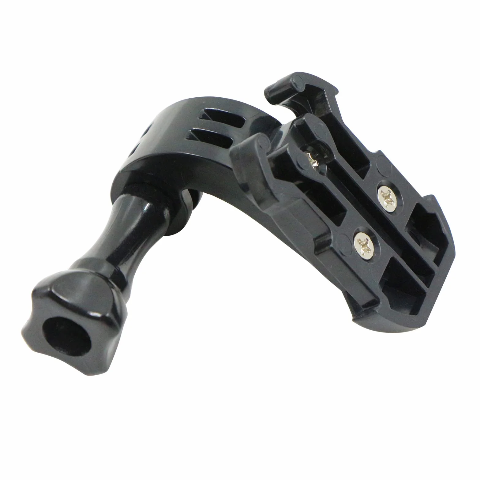 Uchwyt na kask motocyklowy, uchwyt do GoPro Hero 11, 10, 9, 8, 7, uchwyt na kask, zakrzywiony uchwyt na kask, kompatybilny z aparatami Session, Xiaomi Yi, SJCAM i innymi kamerami sportowymi