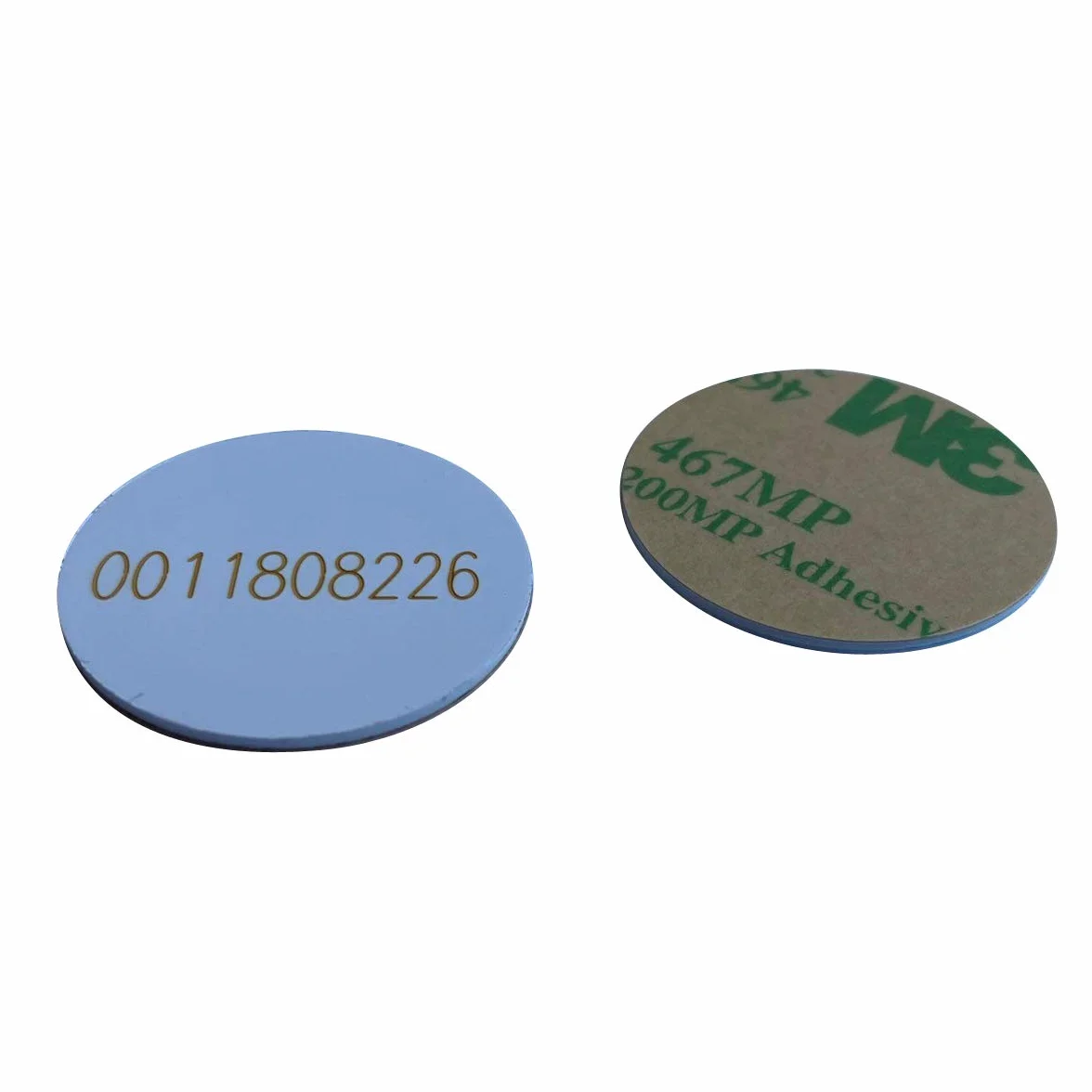 Naklejka RFID 125 kHz niska częstotliwość, materiał PVC 1 mm gruby klucz dostępu do monet id (opakowanie 10 sztuk)