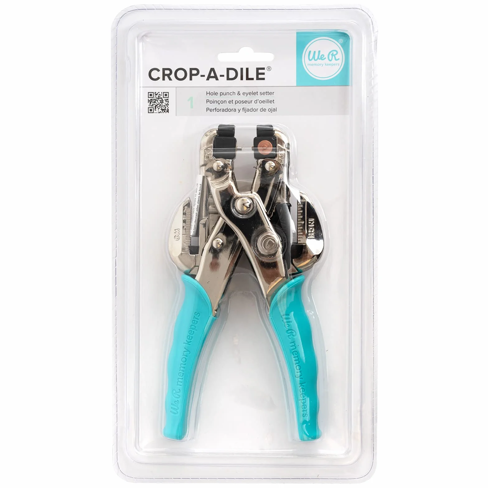 We R Memory Keepers WR70907-7 Crop-a-dile, Plastique, Bleu, 15,2 x 29,6 x 3,3 cm
