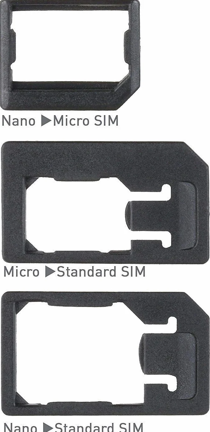 Wicked Chili 8 w 1 Multi SIM-Card Tool do wszystkich kart SIM, z 3 adapterami SIM, przegródką do przechowywania 3 nano i 1 karty micro SIM i igłą SIM, zestaw podróżny w formacie karty kredytowej