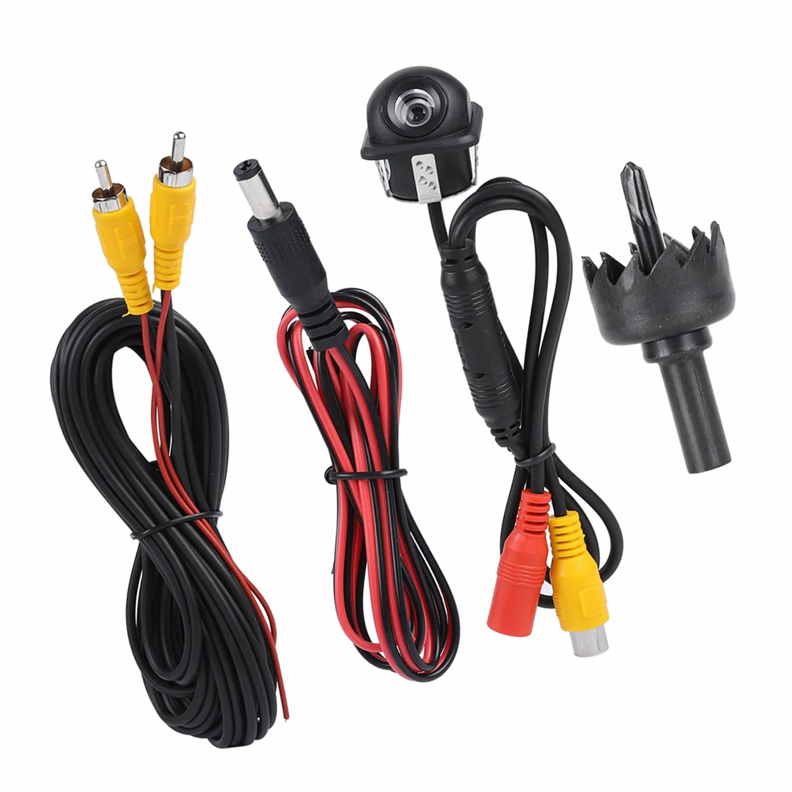 BuyWeek Kamera cofania do samochodu, kamera zapasowa, 12 V, 170°, HD, wodoszczelna kamera noktowizyjna do kamperów i ciężarówek