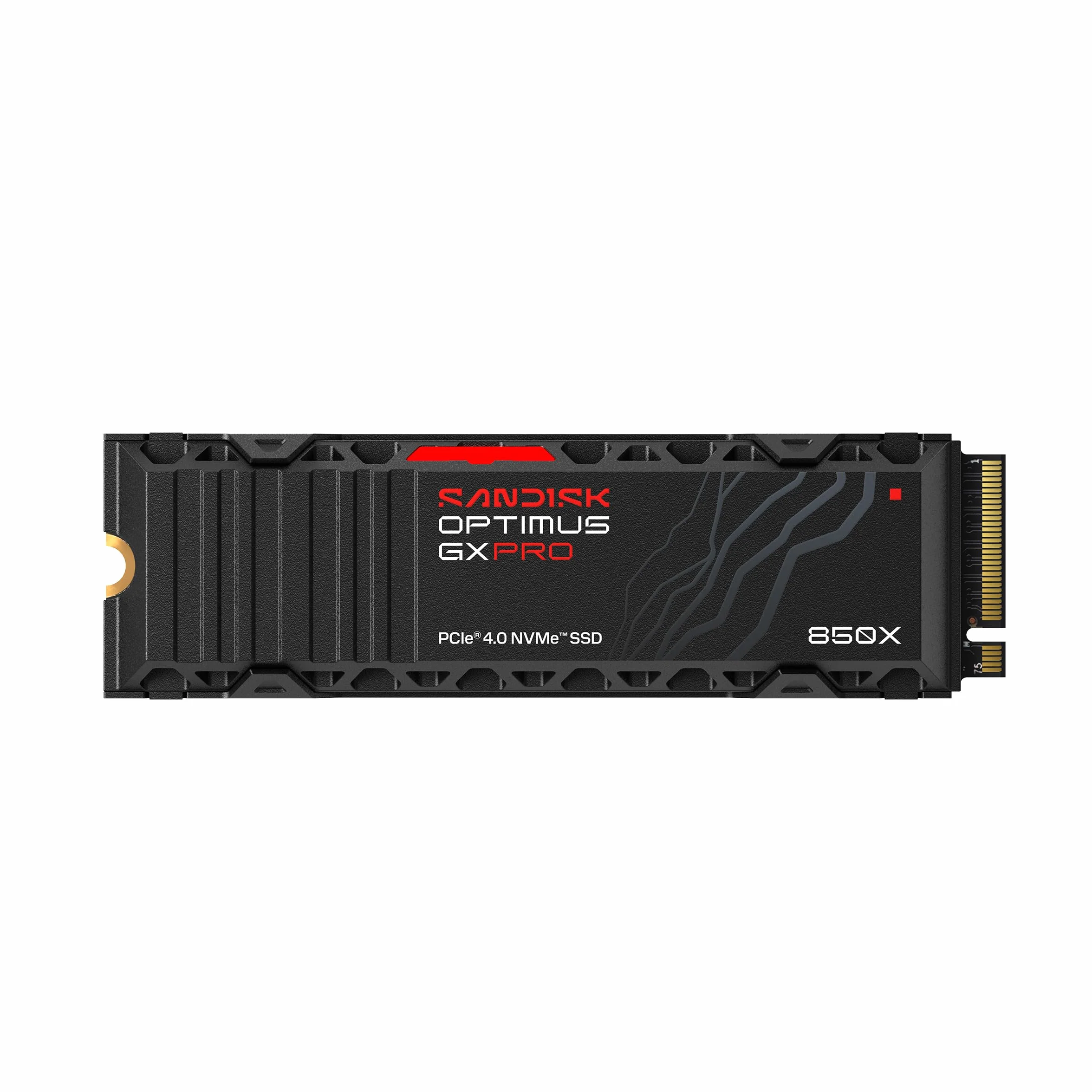 SANDISK Optimus GX PRO 850X NVMe SSD z radiatorem 8 TB (do 7200/6600 MB/s prędkościom odczytu/zapisu sekwencyjnego, M.2 2280, PCIe 4.0, do 4800 TBW)