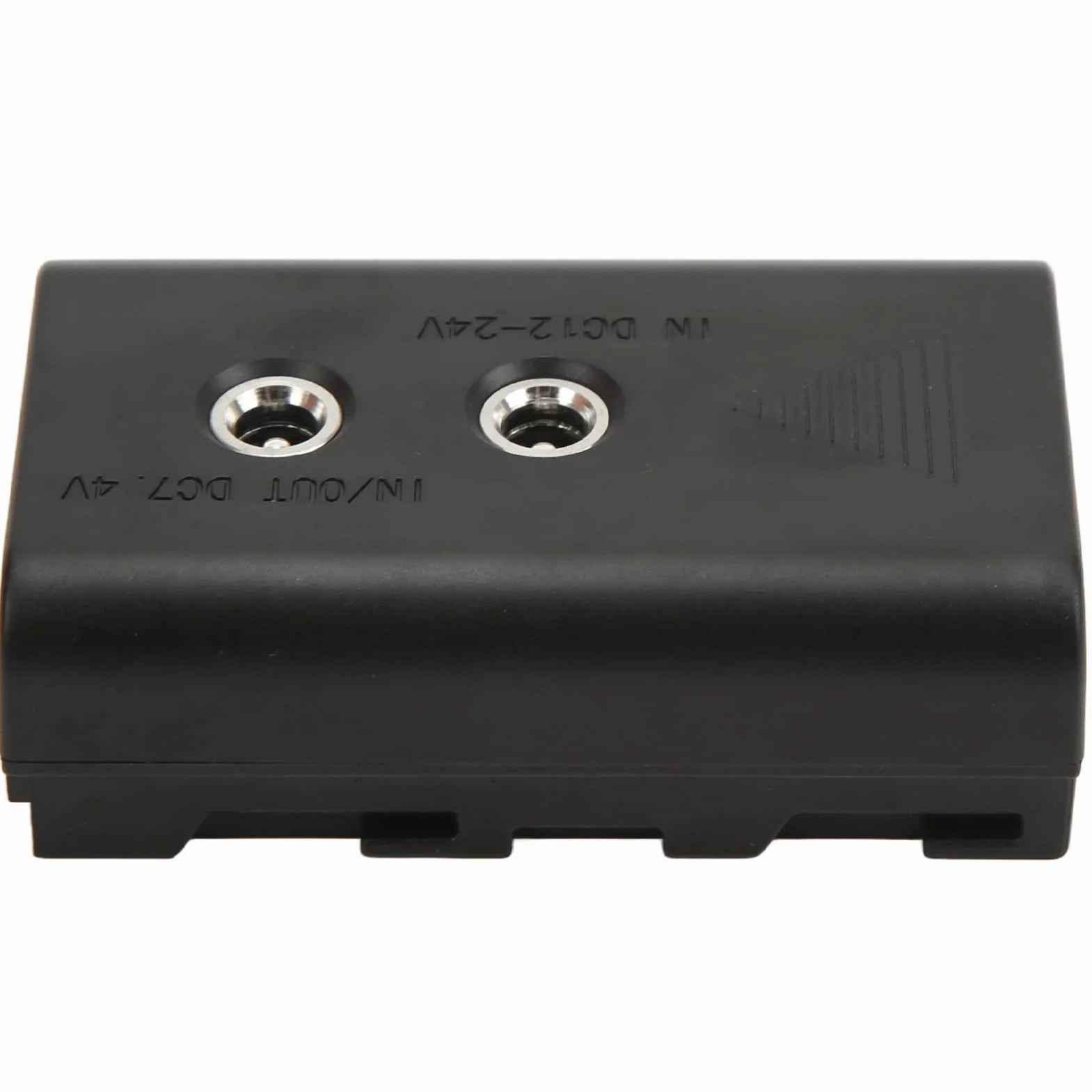 Cryfokt Imitacja Akumulatora NP‑F550, Atrapa Akumulatora 7,4 V/3 A Szerokie Zastosowanie Bezpieczne 12 V–24 do NP‑F570 do ‑F970