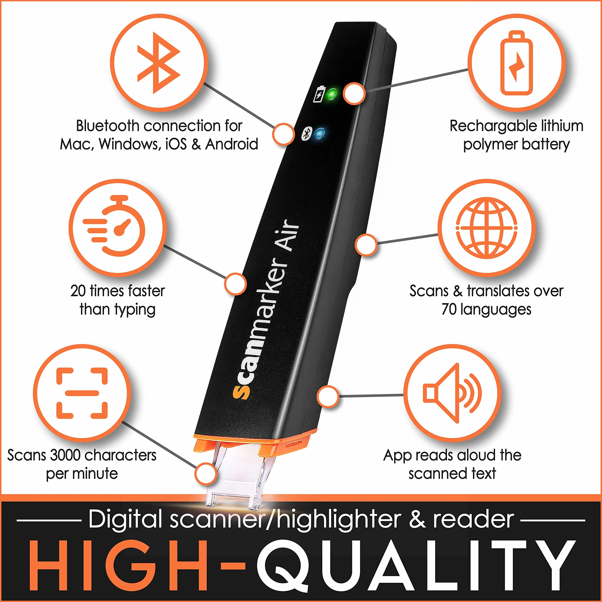 Scanmarker Air - cyfrowy zakreślacz Bluetooth Scanmarker Air - cyfrowy zakreślacz Bluetooth (czarny)