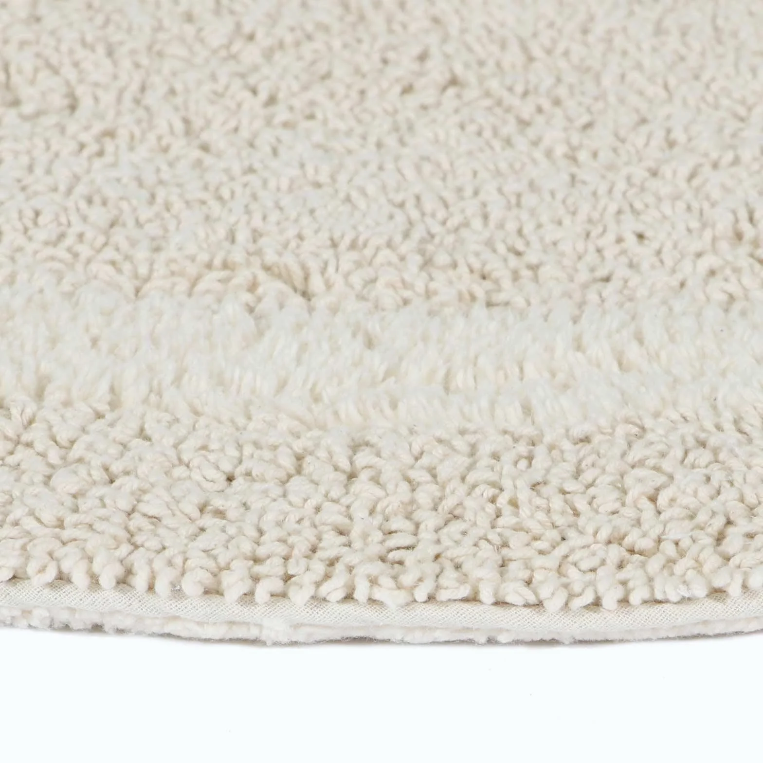 HOMESCAPES Grand Tapis de Bain 100% Coton 1600 g/m² 40 x 100 cm Crème