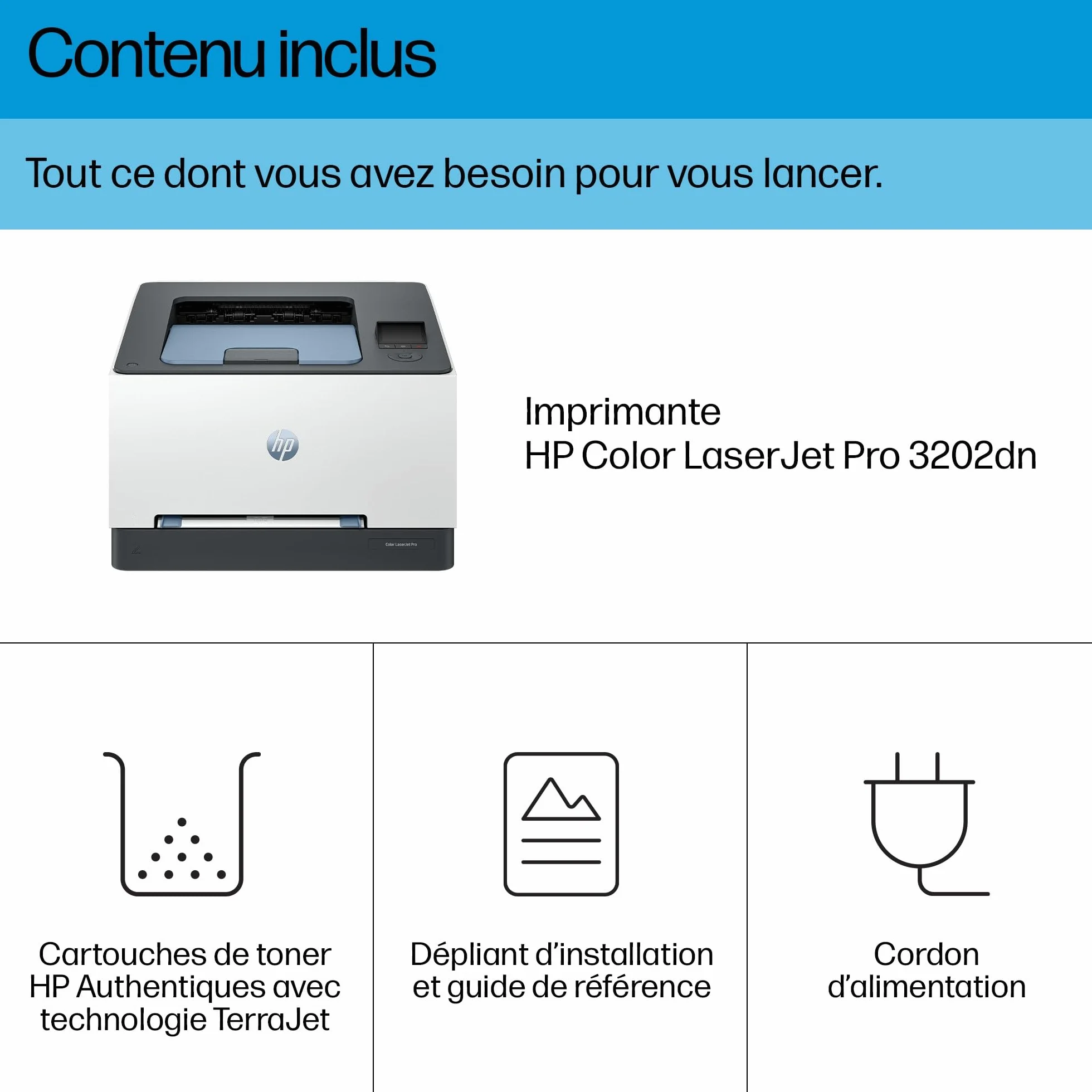 HP CLJ Pro 3202dn Imprimante Laser Couleur