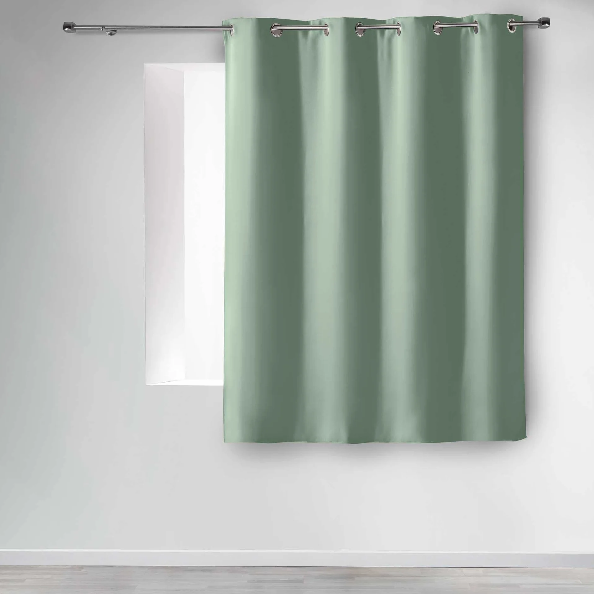 Rideau Occultant Oeillets 135 x 180 cm Sauge