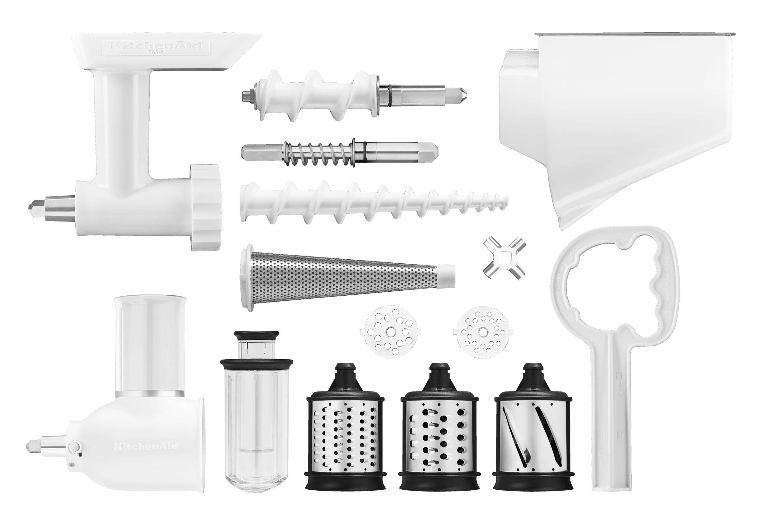 KitchenAid 5KSMFPPC Kit de 3 Accessoires, Blanc