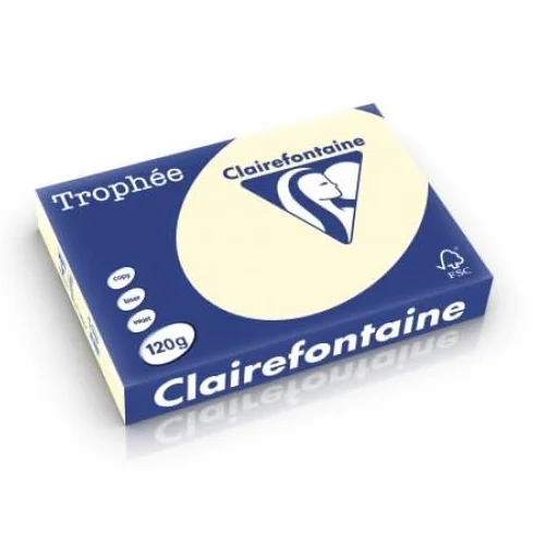Lot de 5 Ramette de 250 feuilles de papier Trophée ivoire, A4, 120 g/m²