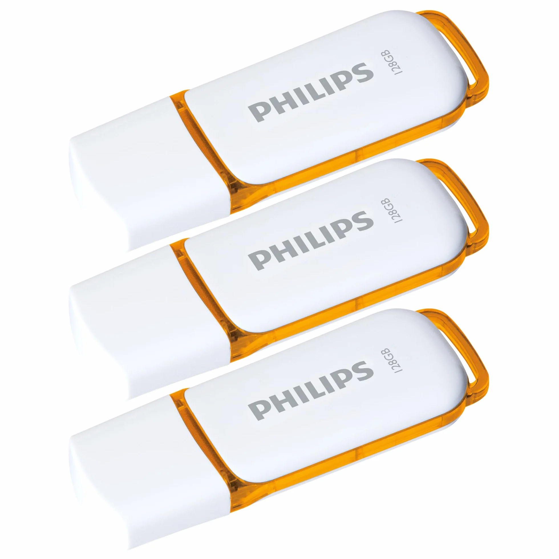 Philips Snow Edition High Speed pamięć flash USB 2.0 3x 128 GB do komputerów PC, laptopów, przechowywania danych, prędkość odczytu do 25 MB/s