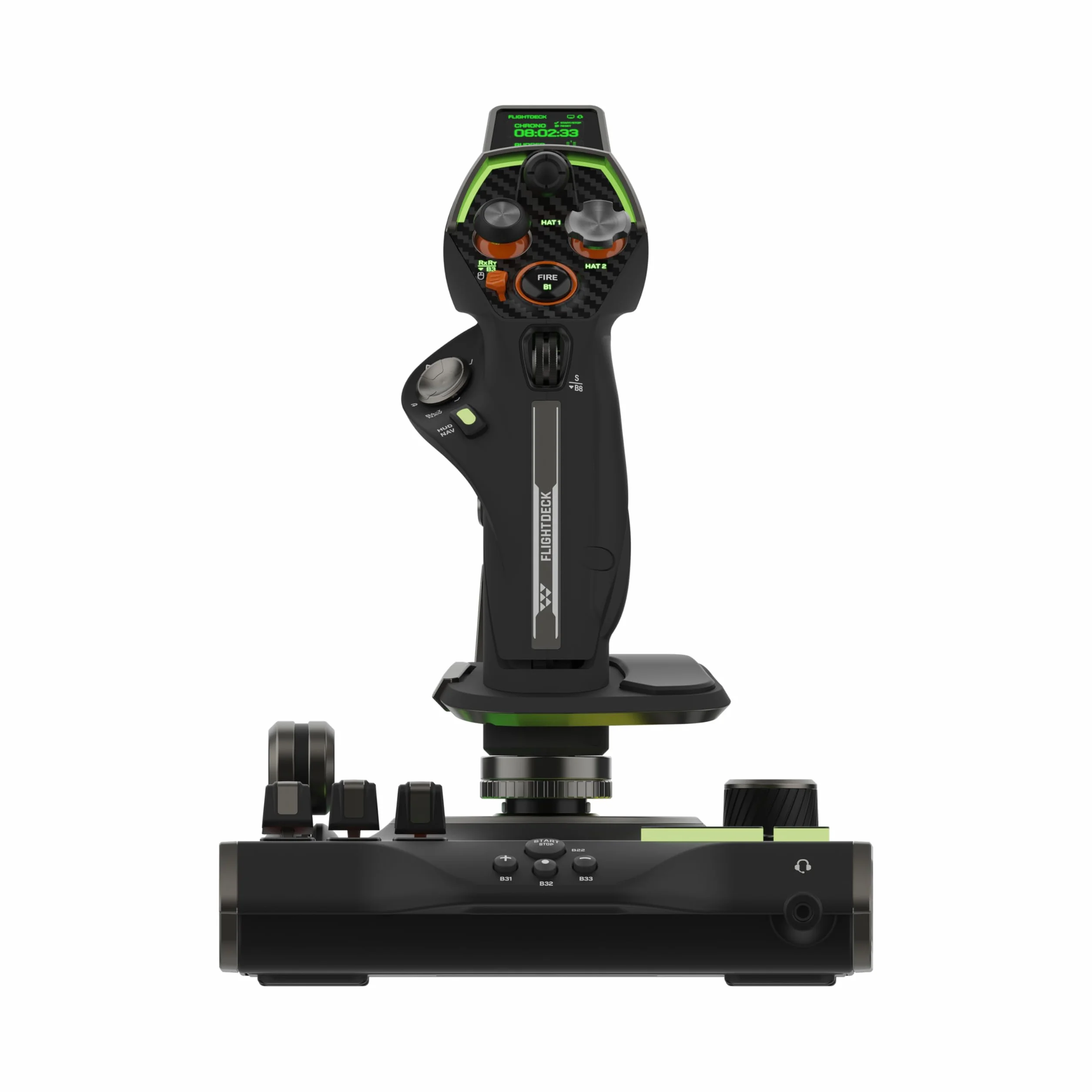 Turtle Beach VelocityOne Flightdeck Joystick HOTAS avec Écran Tactile HUD pour Windows 10 & 11