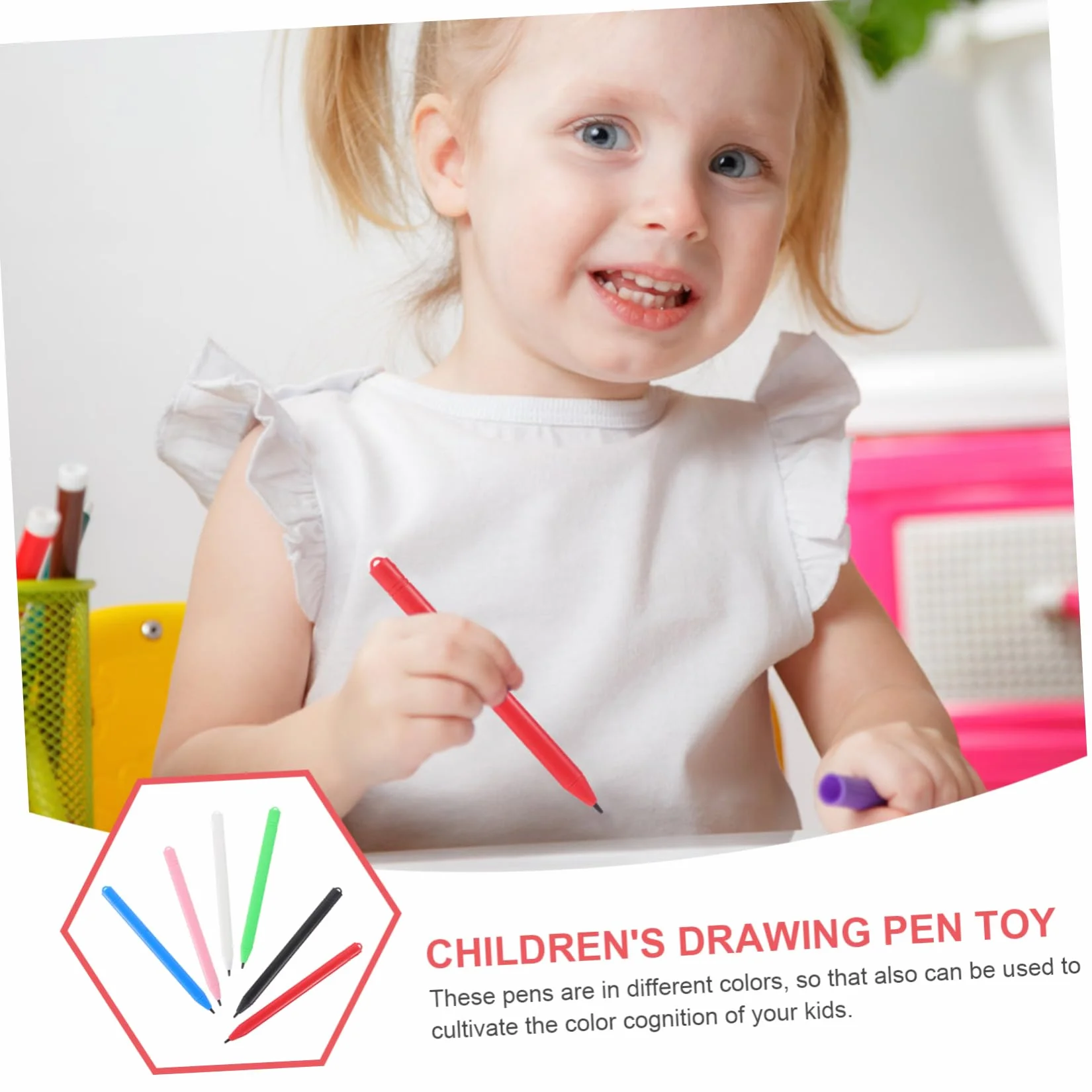 Uonlytech 6 Pièces Stylo à Dessin LCD Tablette d'écriture pour Enfants