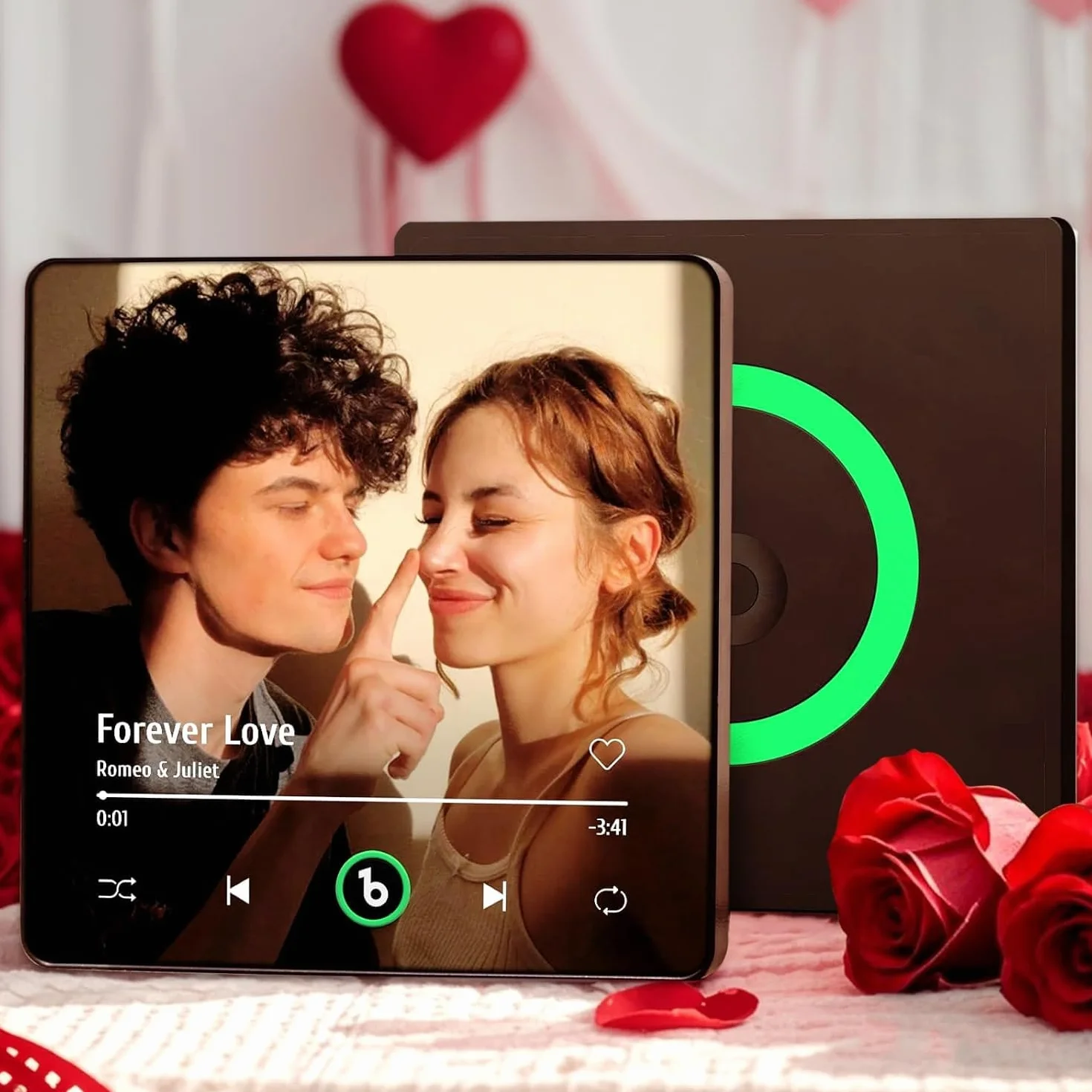 Aimant Frigo Musical Personnalisé Photo - Cadeau Homme Femme - Aimant Musique Rétro Spotify Magnet