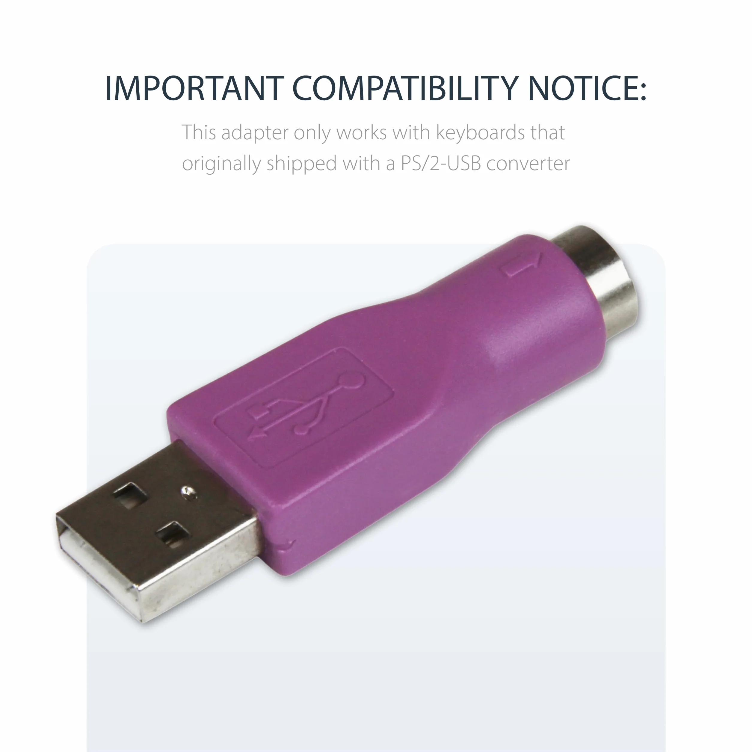 StarTech.com Adaptateur Clavier PS/2 vers USB F/M - GC46MFKEY