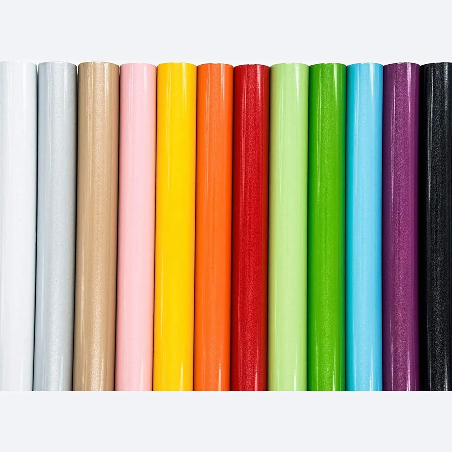 Papier Adhesif Blanc Brillant 30x300cm, Vinyle Imperméable pour Meuble Cuisine