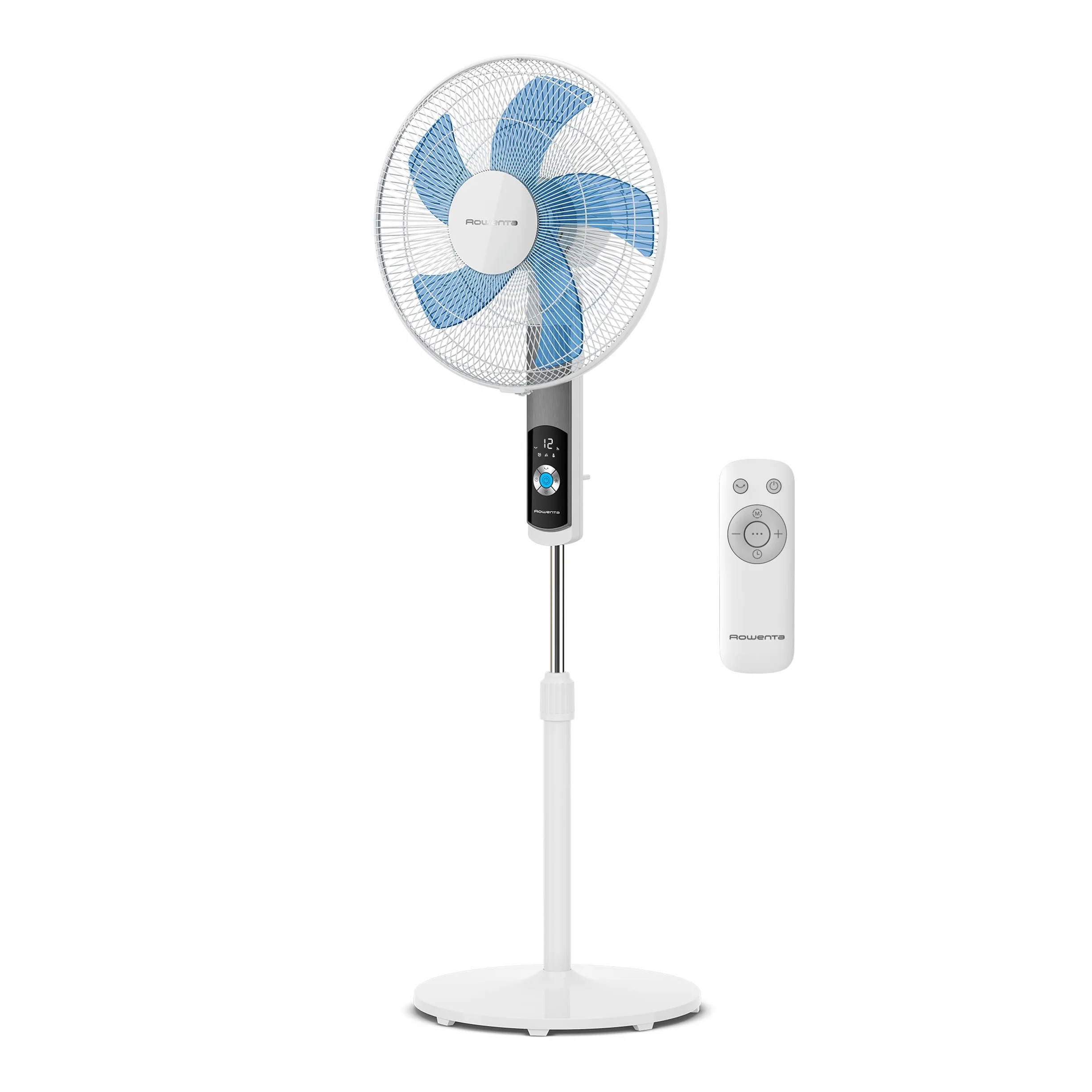 Rowenta Ventilateur sur Pied VU5650F0, 35 dB(A), 12 Vitesses, Oscillation 120°, Télécommande, Minuterie 12h
