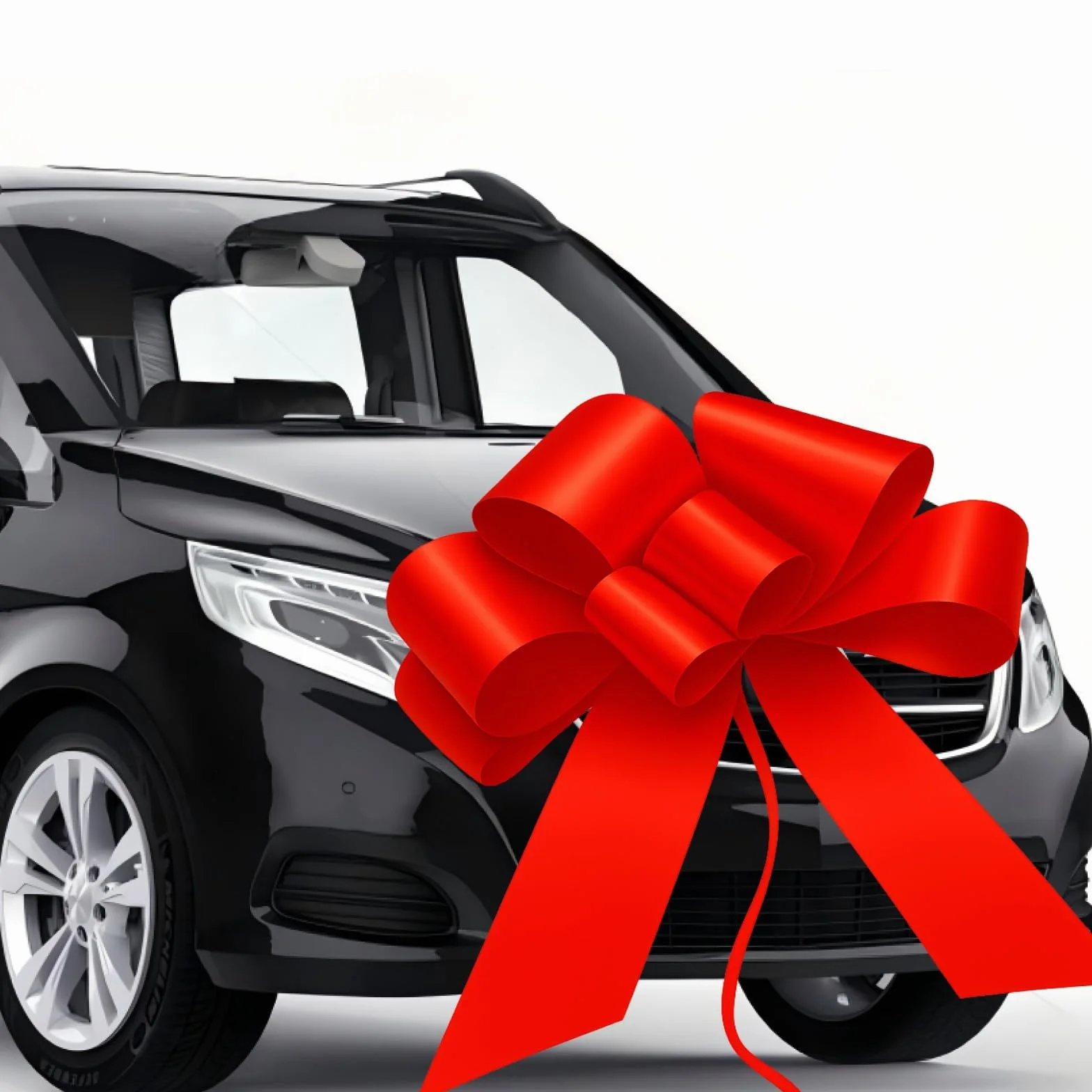 Grands Noeud Cadeau XXL 76 cm Voiture, Gros Nœud Géant Réutilisable pour Anniversaire Mariage Noël