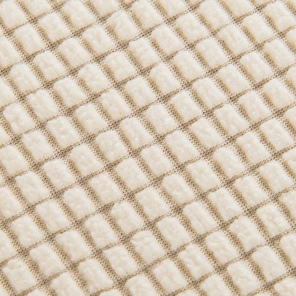 Housse de Tabouret Chaise Extensible Couverture de Tabouret de Barre Ronde Epaisse Stretch-Able, Beige