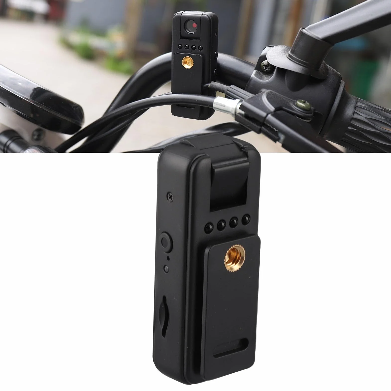 Kamera Korpusowa HD 1080P, Akumulator 1000 MAh Zapewniający 5 Godzin Nagrywania w Pętli, Kamera Noktowizyjna dla Organów ścigania, Ochroniarze ze Zdjęciami w Formacie 4K